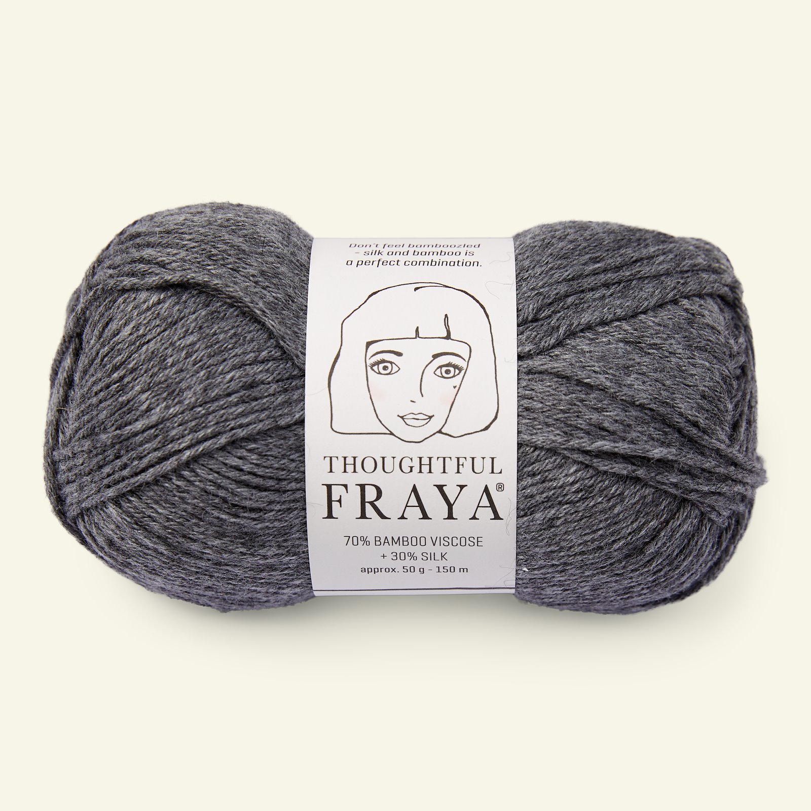FRAYA, viscose bamboo silk yarn "Thoughtful", steel grey 90000195_pack