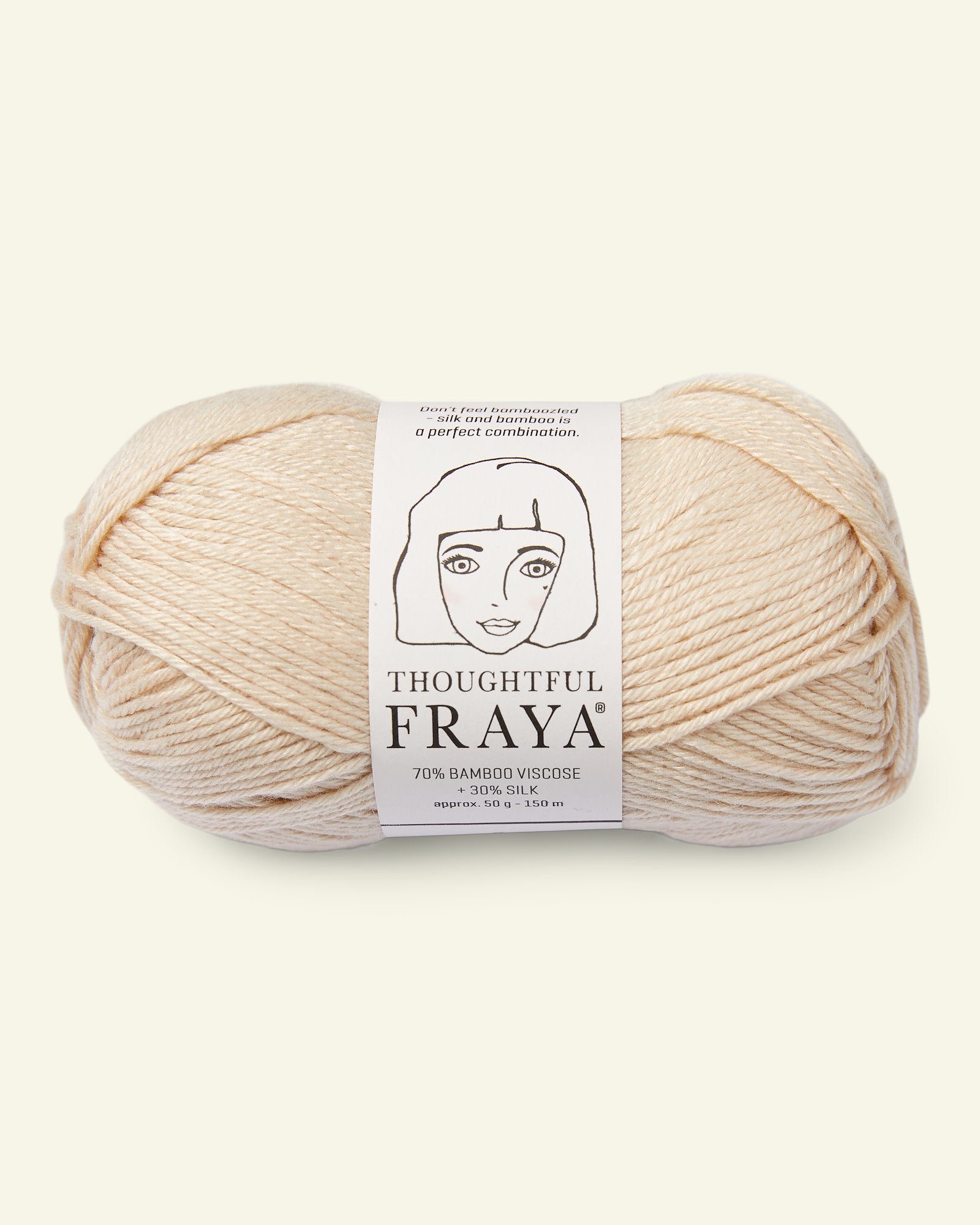 FRAYA, viscose bamboo silk yarn "Thoughtful", vanilla 90000185_pack