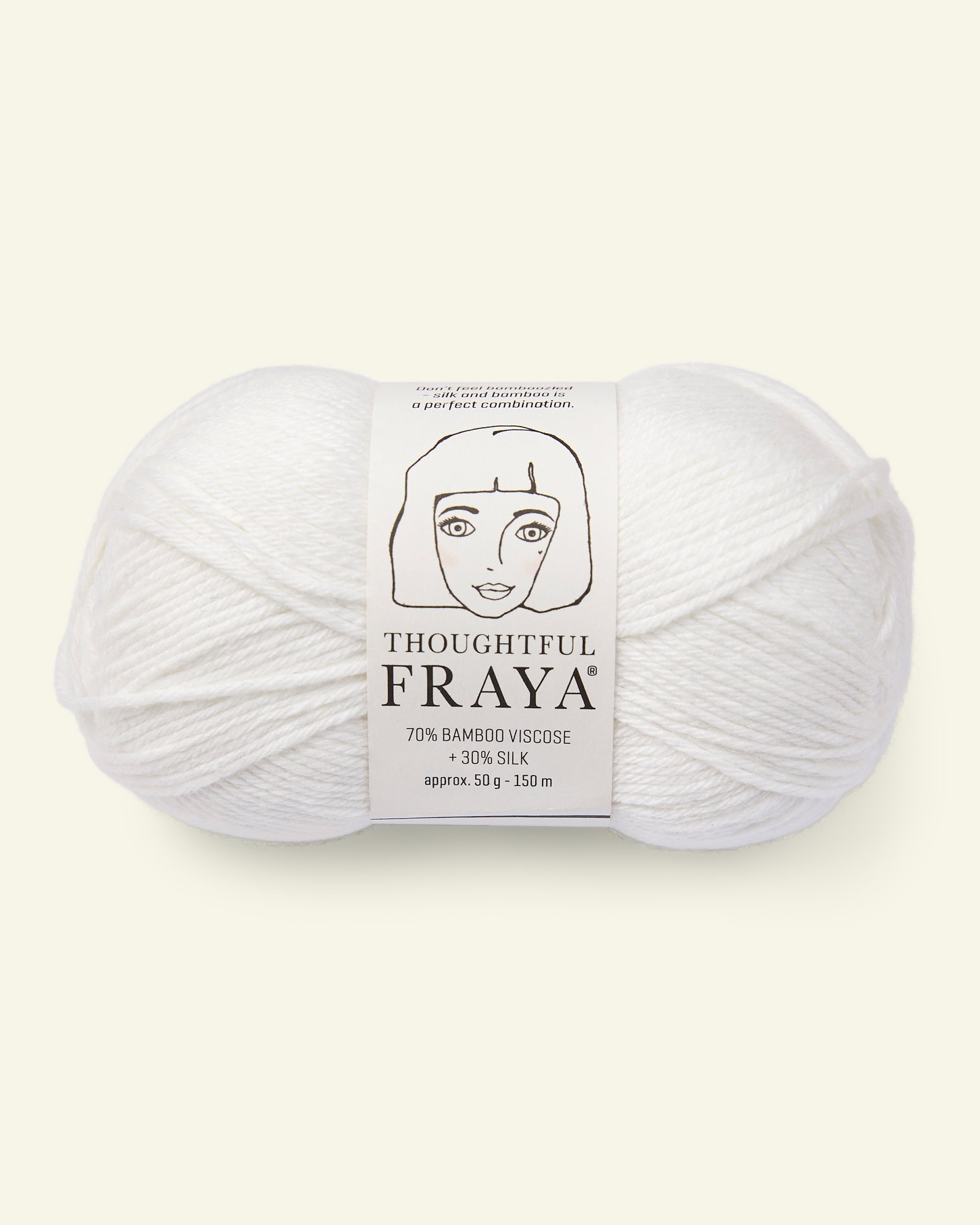 FRAYA, viscose bamboo silk yarn "Thoughtful", white 90000184_pack