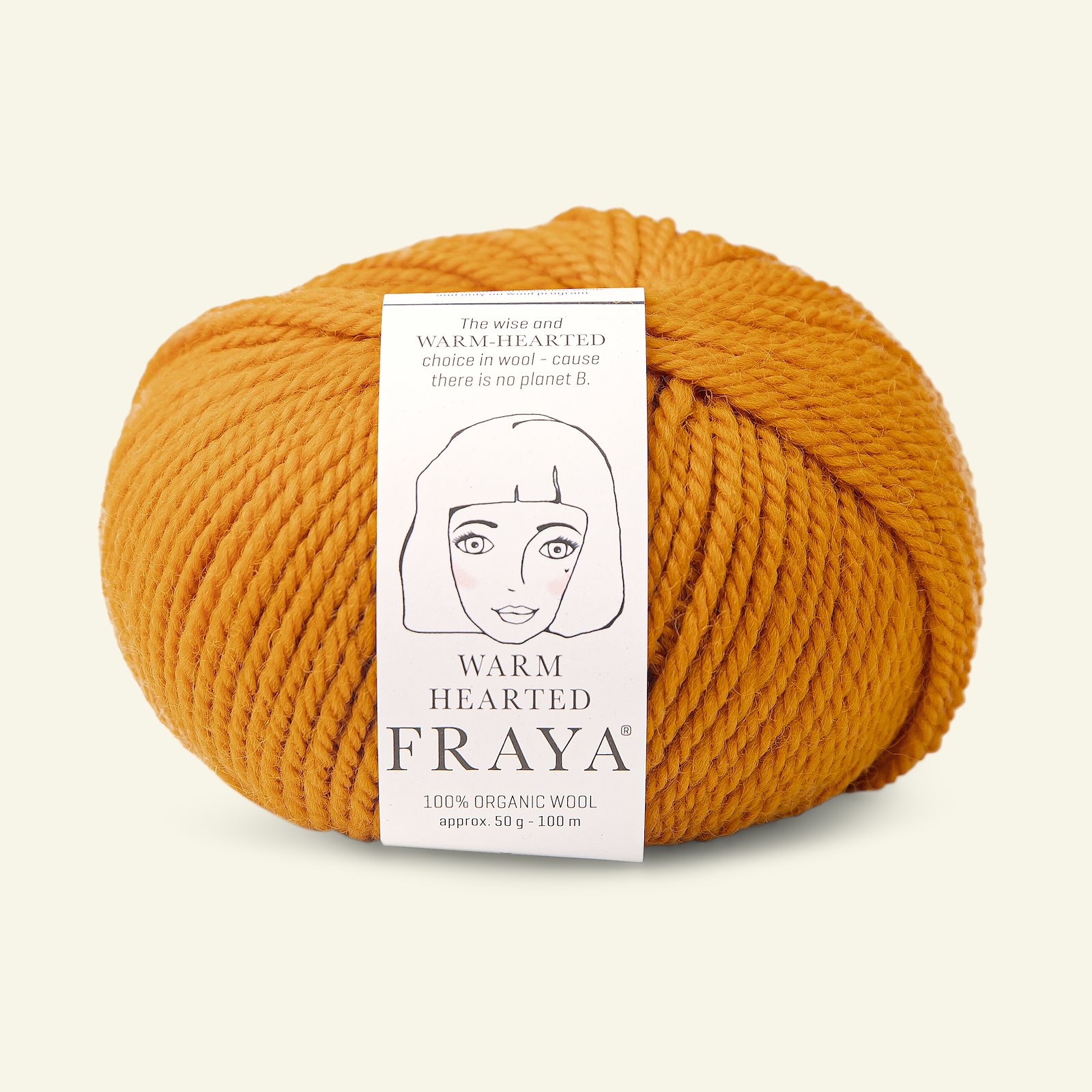 FRAYA, Wolle 100% Bio Wolle "Warm Hearted", Curry 90063135_pack