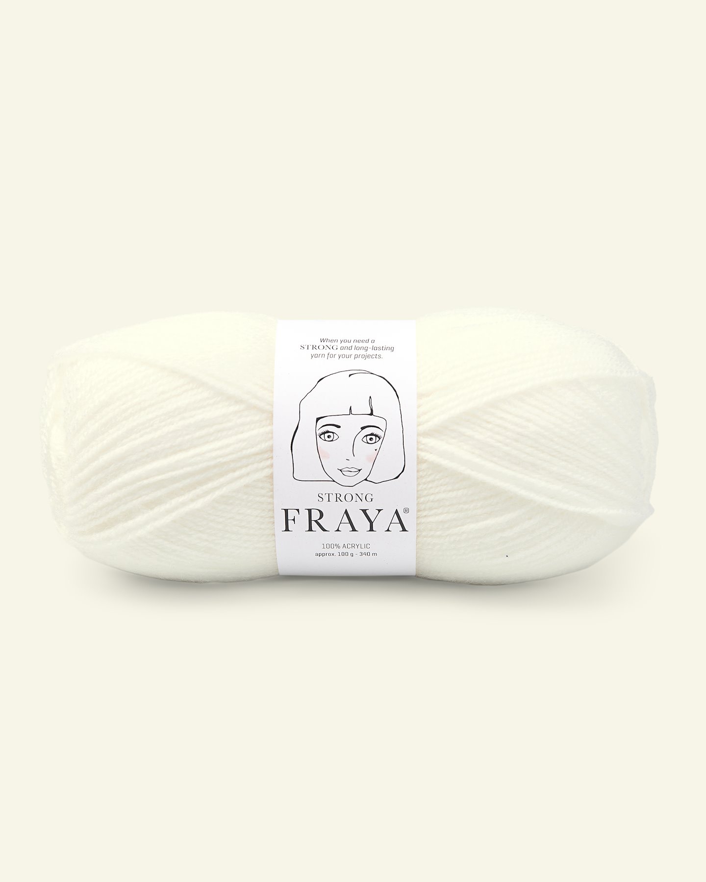 FRAYA, Wolle Acrylgarn "Strong", offwhite 90000881_pack