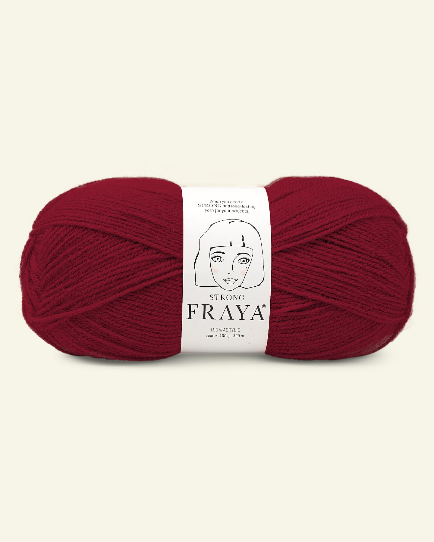 FRAYA, Wolle Acrylgarn "Strong", weinrot 90000885_pack