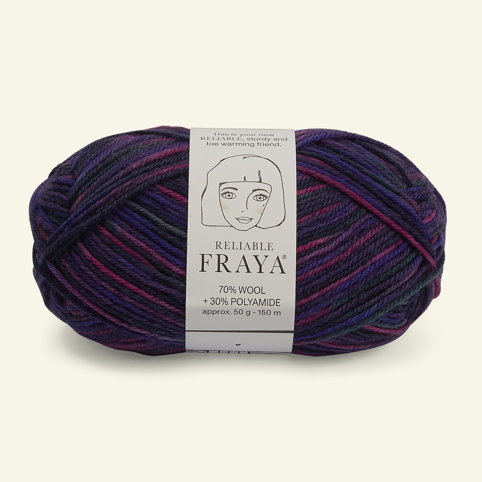 FRAYA, Wolle "Reliable", lila pink mix 90001194_pack