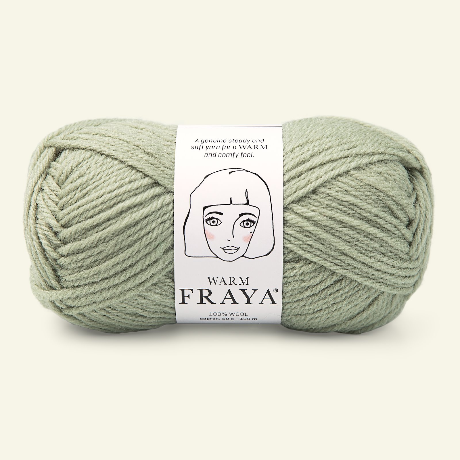 FRAYA, Wolle "Warm", Hell Lorbeer 90051099_pack