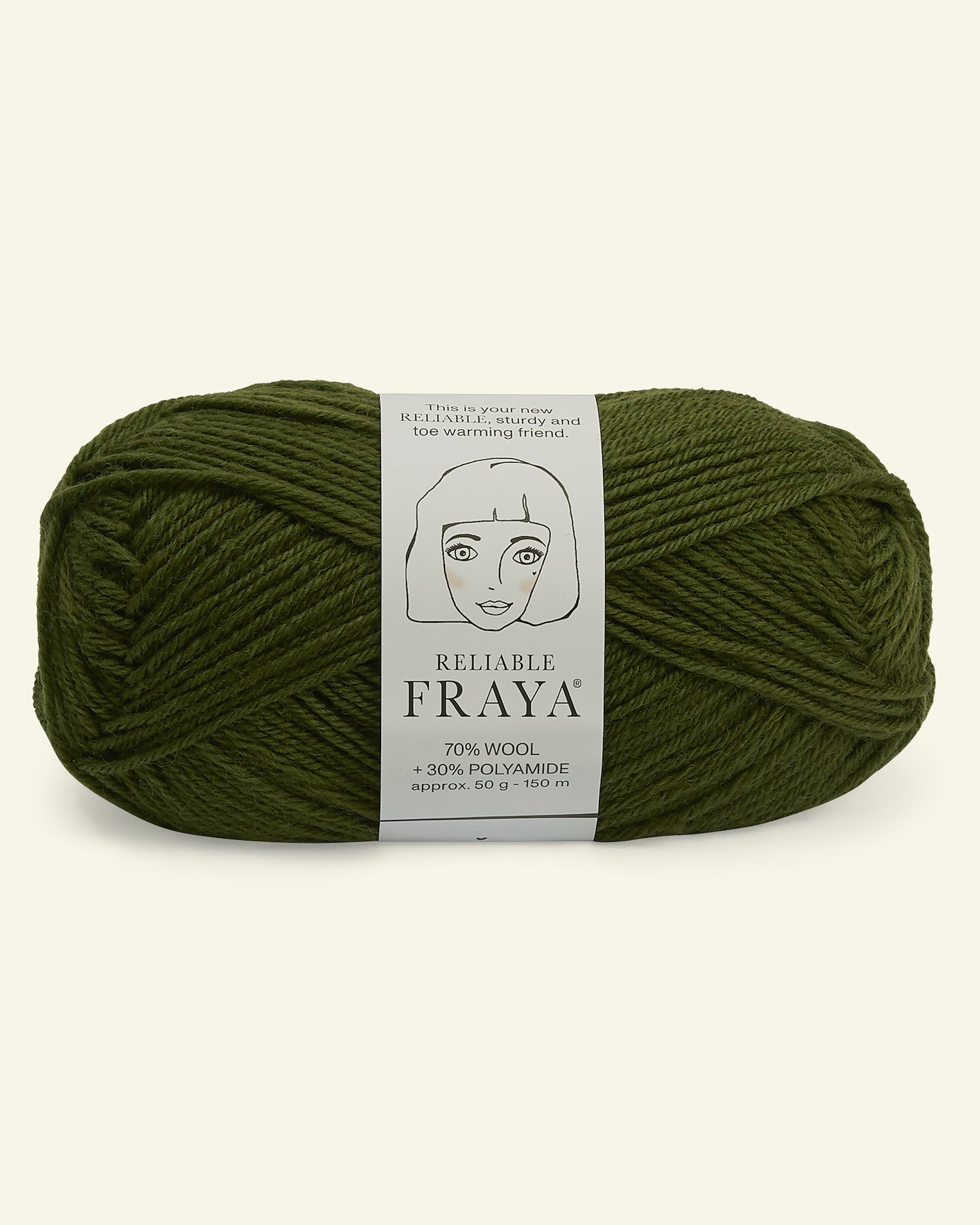 FRAYA, wool yarn "Reliable", army green   90001182_pack
