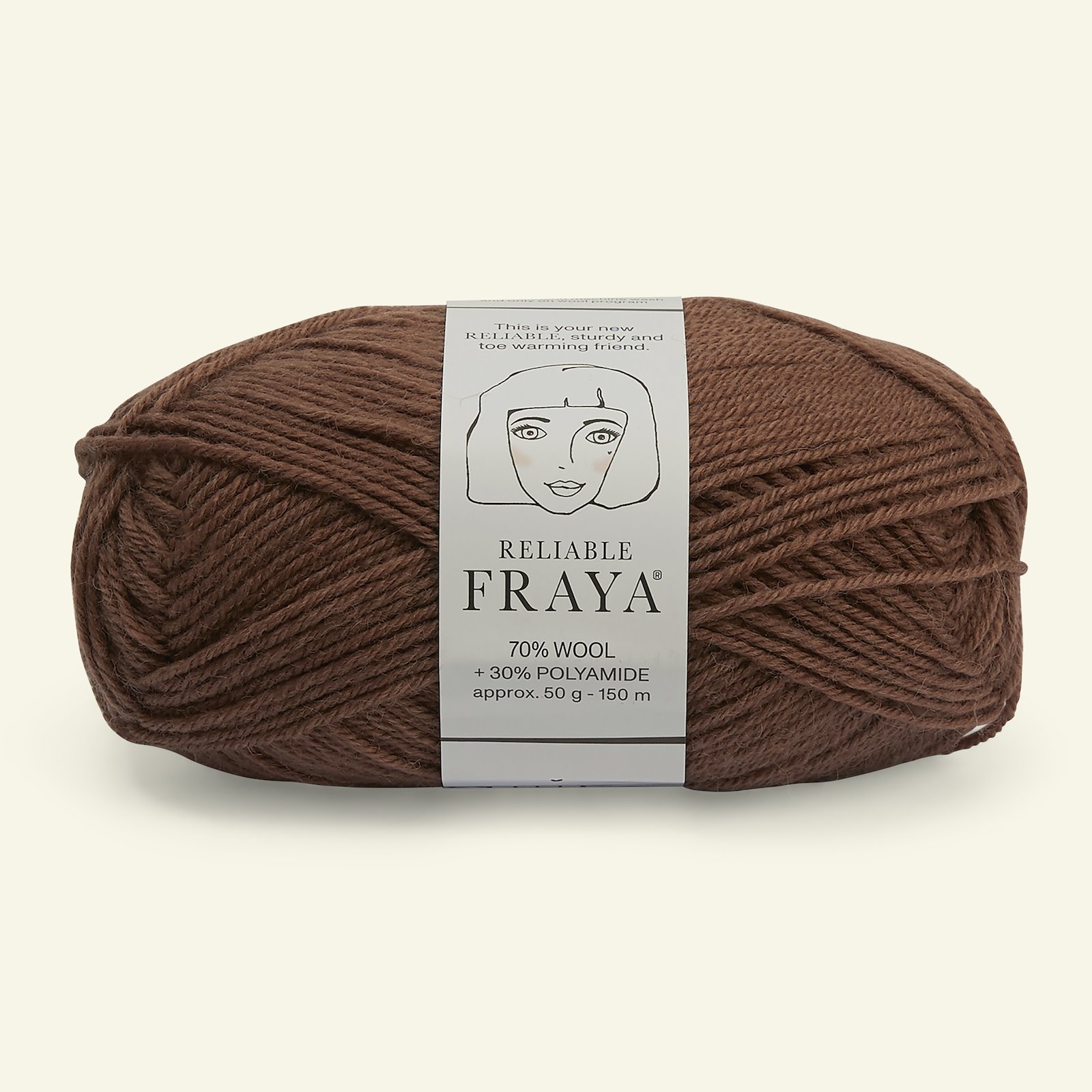 FRAYA, wool yarn "Reliable", light chestnut  90001186_pack
