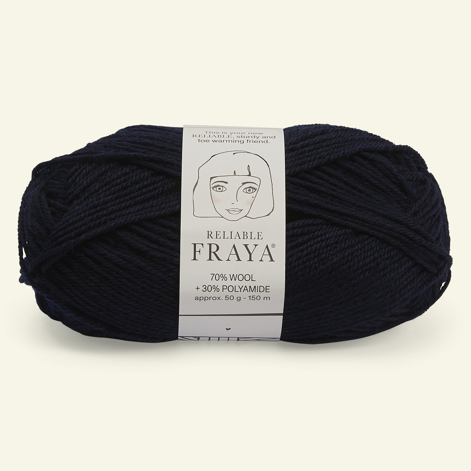 FRAYA, wool yarn "Reliable", navy 90001180_pack