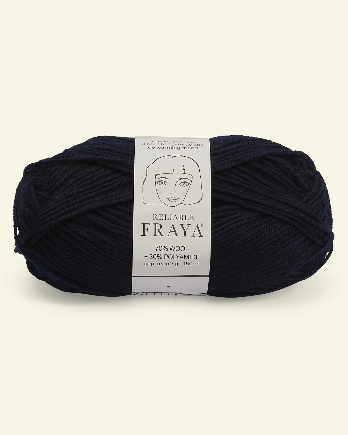 FRAYA, wool yarn "Reliable", navy 90001180_pack