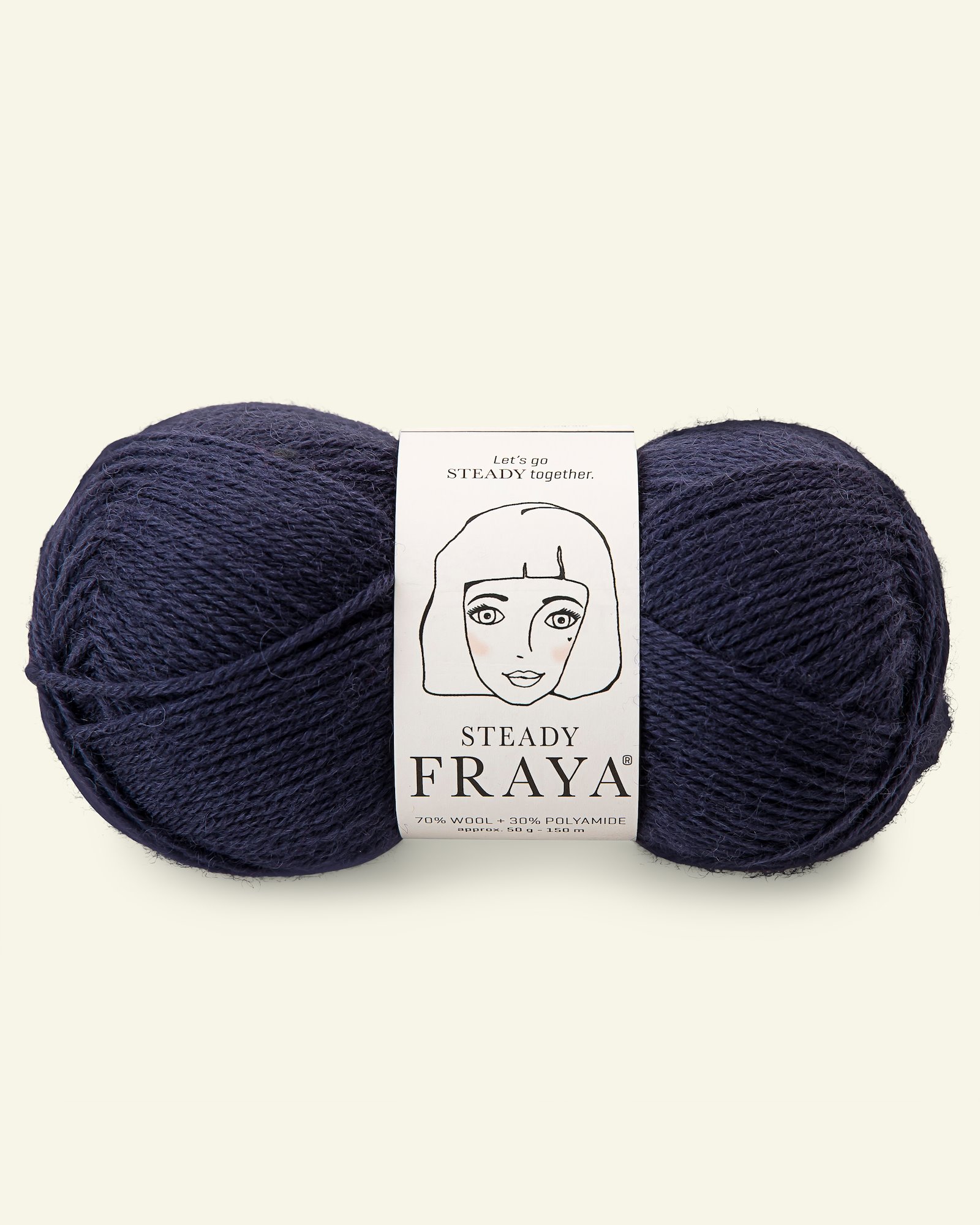 FRAYA,wool yarn "Steady", midnight blue 90000147_pack
