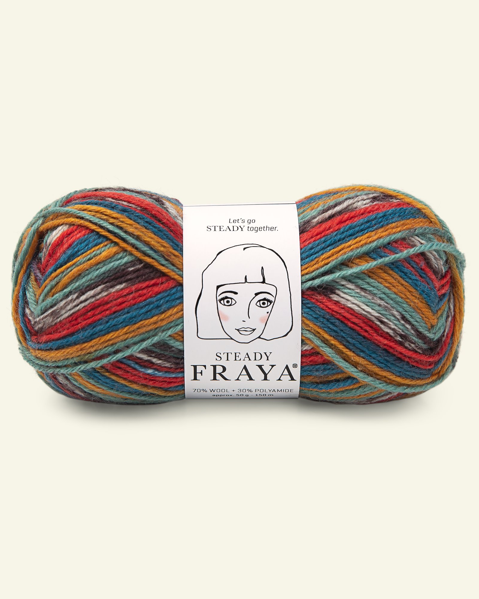 FRAYA,wool yarn "Steady", multi 90053297_pack