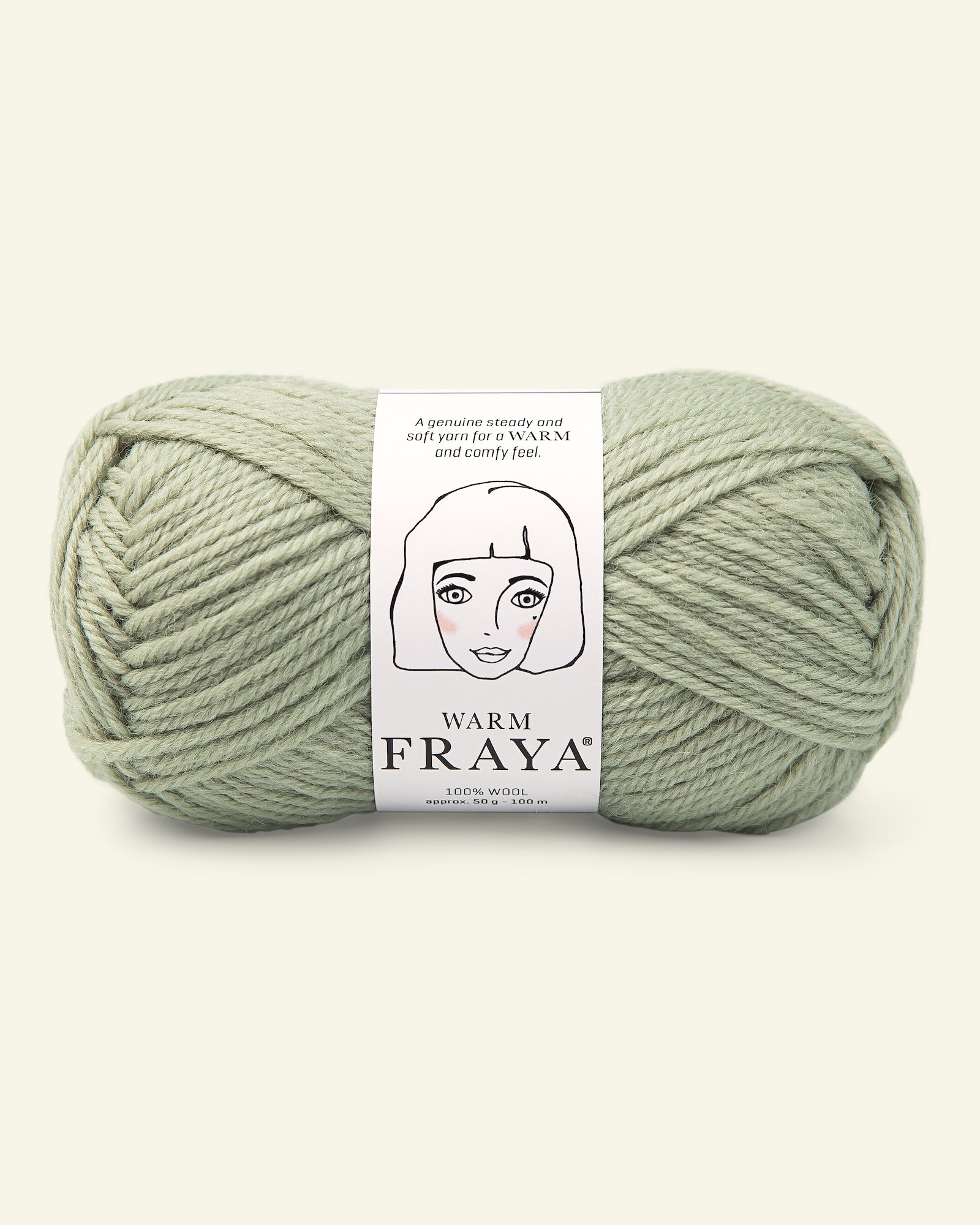 FRAYA, wool  yarn "Warm", light bay leaf 90051099_pack