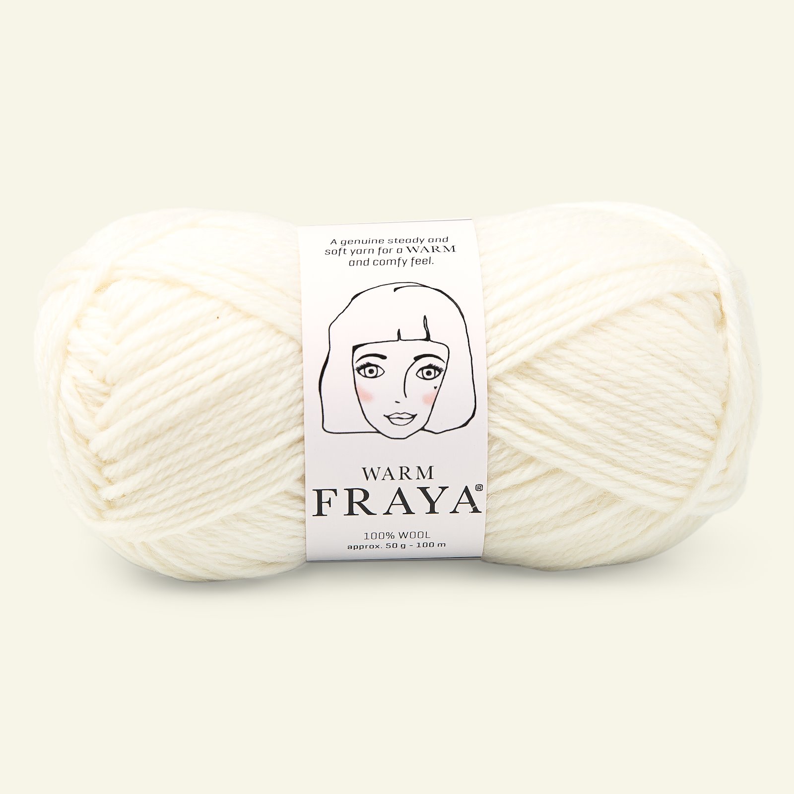 FRAYA, wool  yarn "Warm", nature 90051002_pack