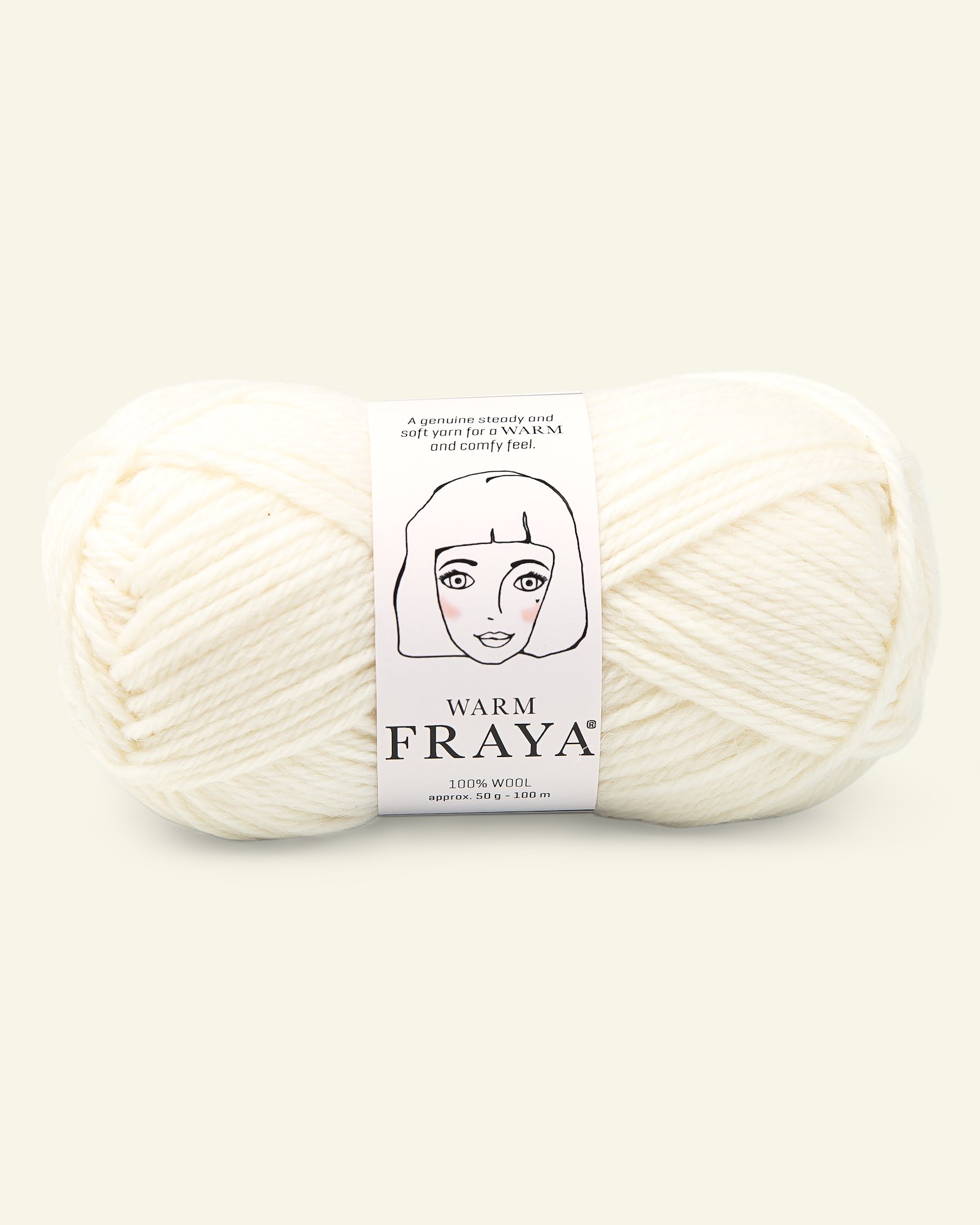 FRAYA, wool  yarn "Warm", nature 90051002_pack