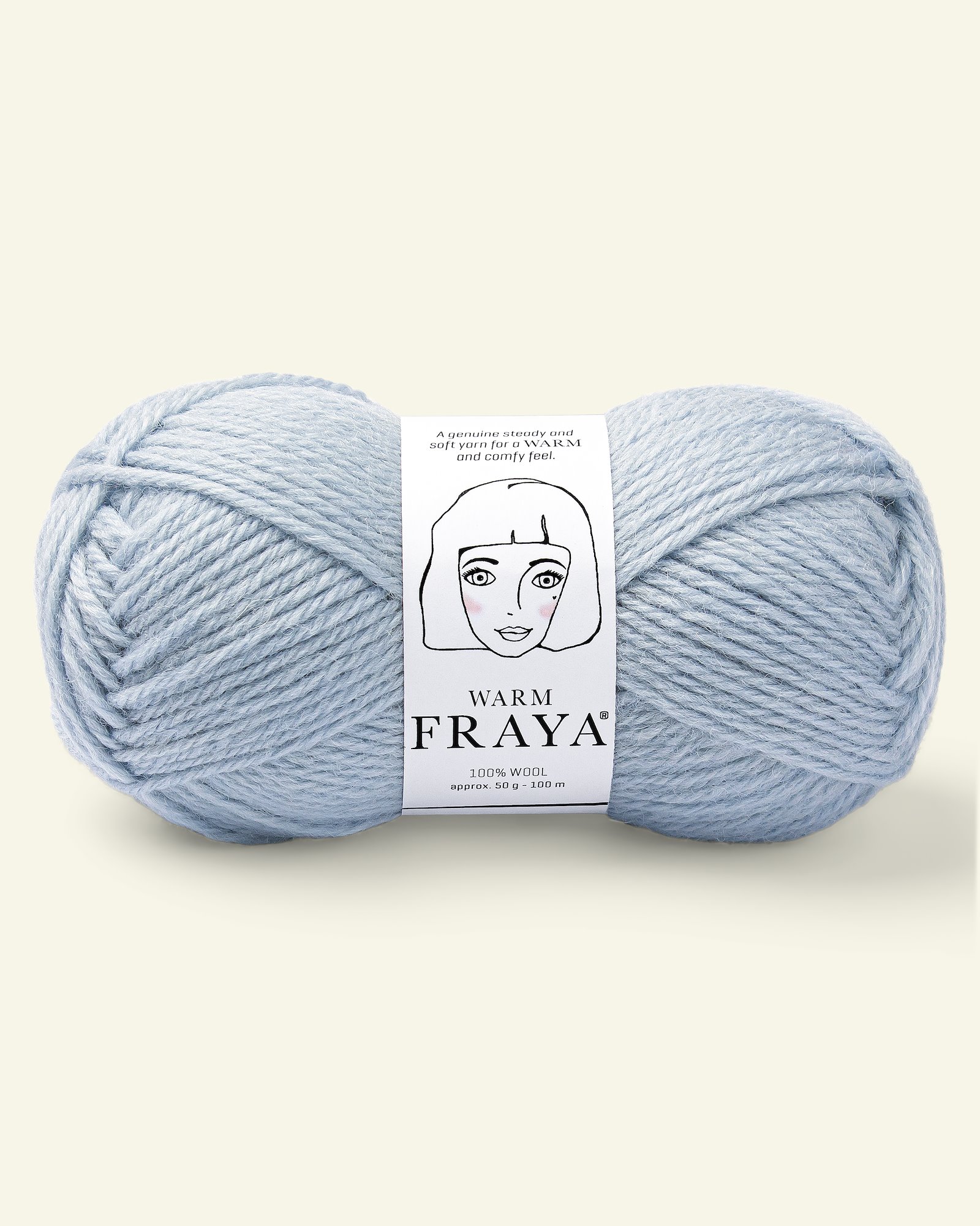 FRAYA, wool  yarn "Warm", pale blue 90000129_pack