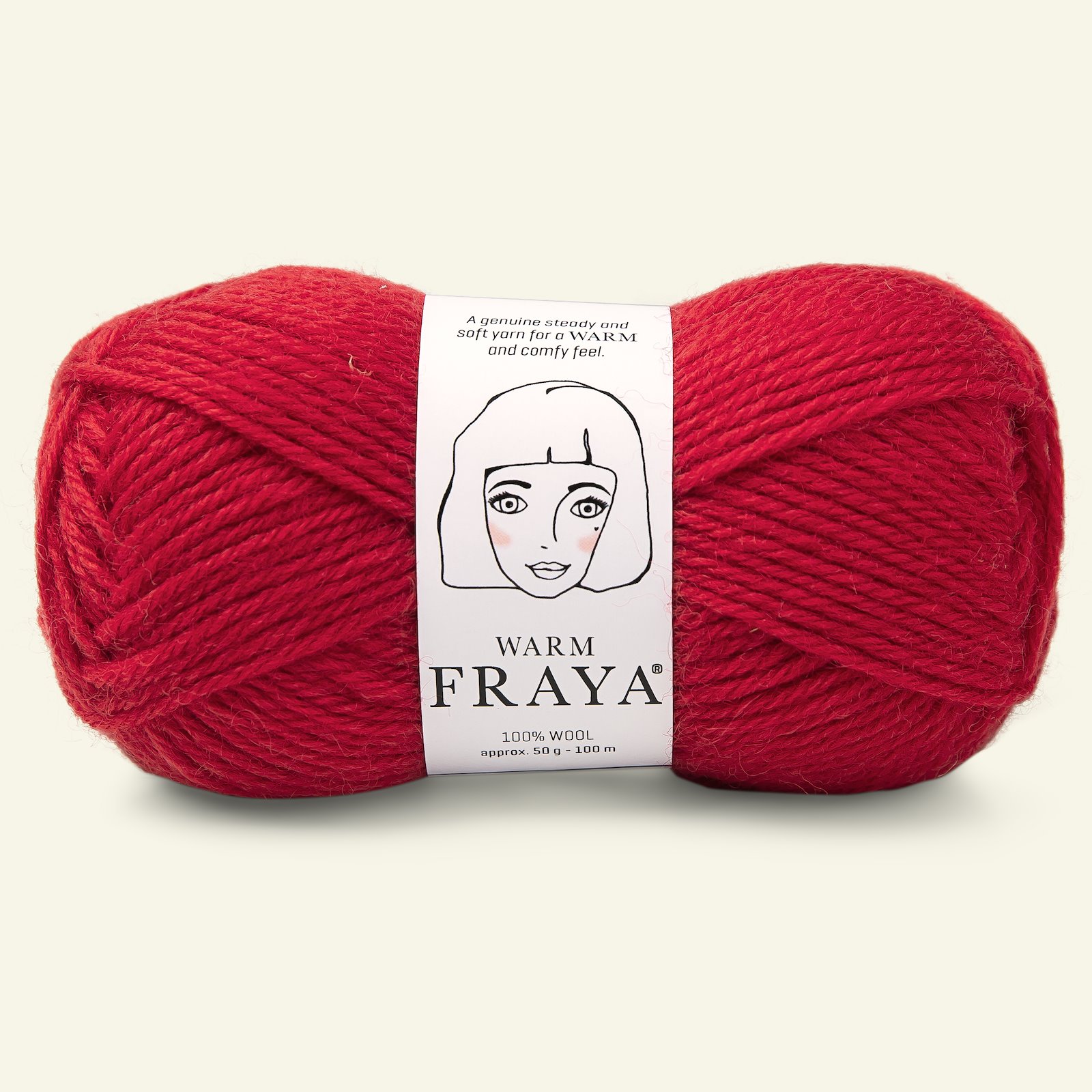 FRAYA, wool  yarn "Warm", red 90051011_pack