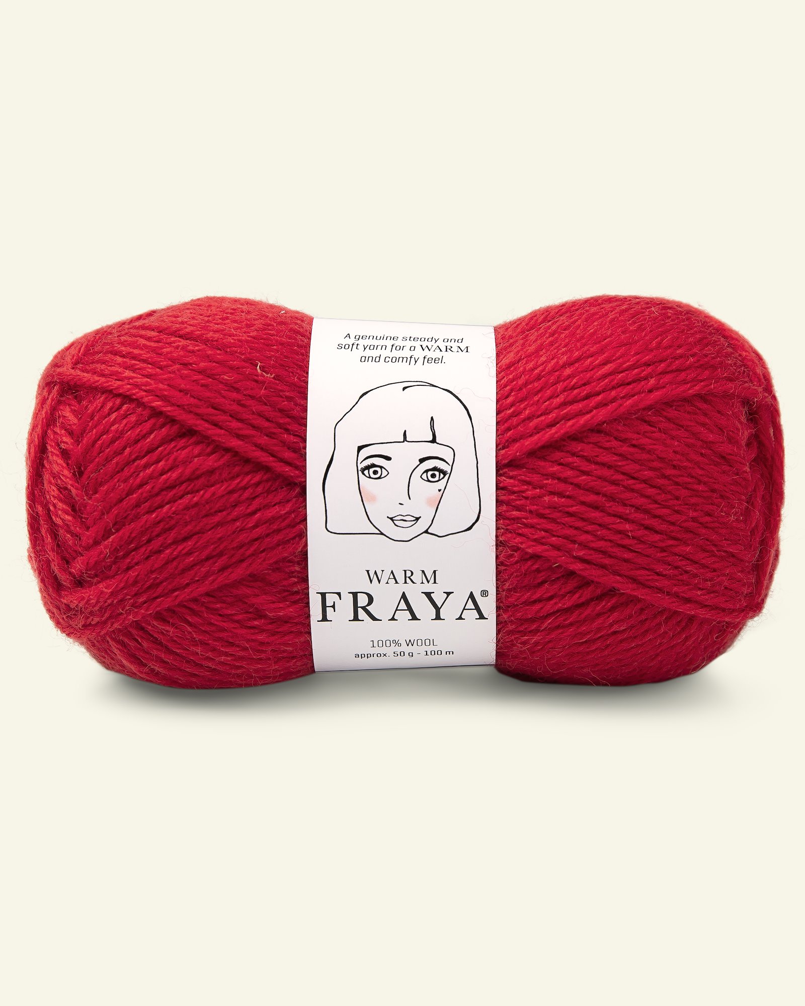 FRAYA, wool  yarn "Warm", red 90051011_pack