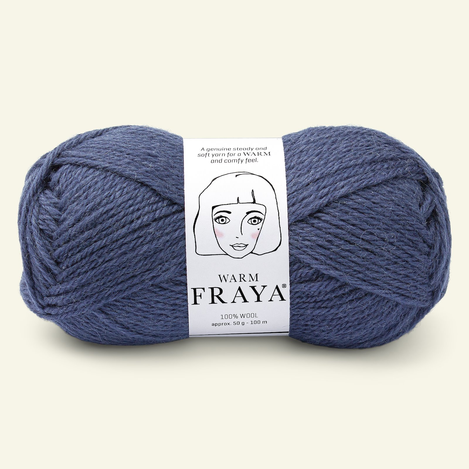 FRAYA, wool  yarn "Warm", twilight blue 90000131_pack