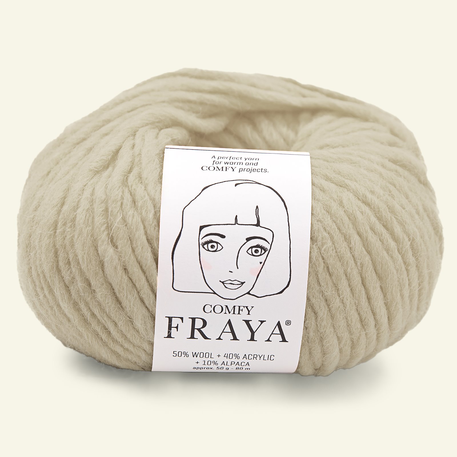 FRAYA yarn Comfy beige 90000946_pack