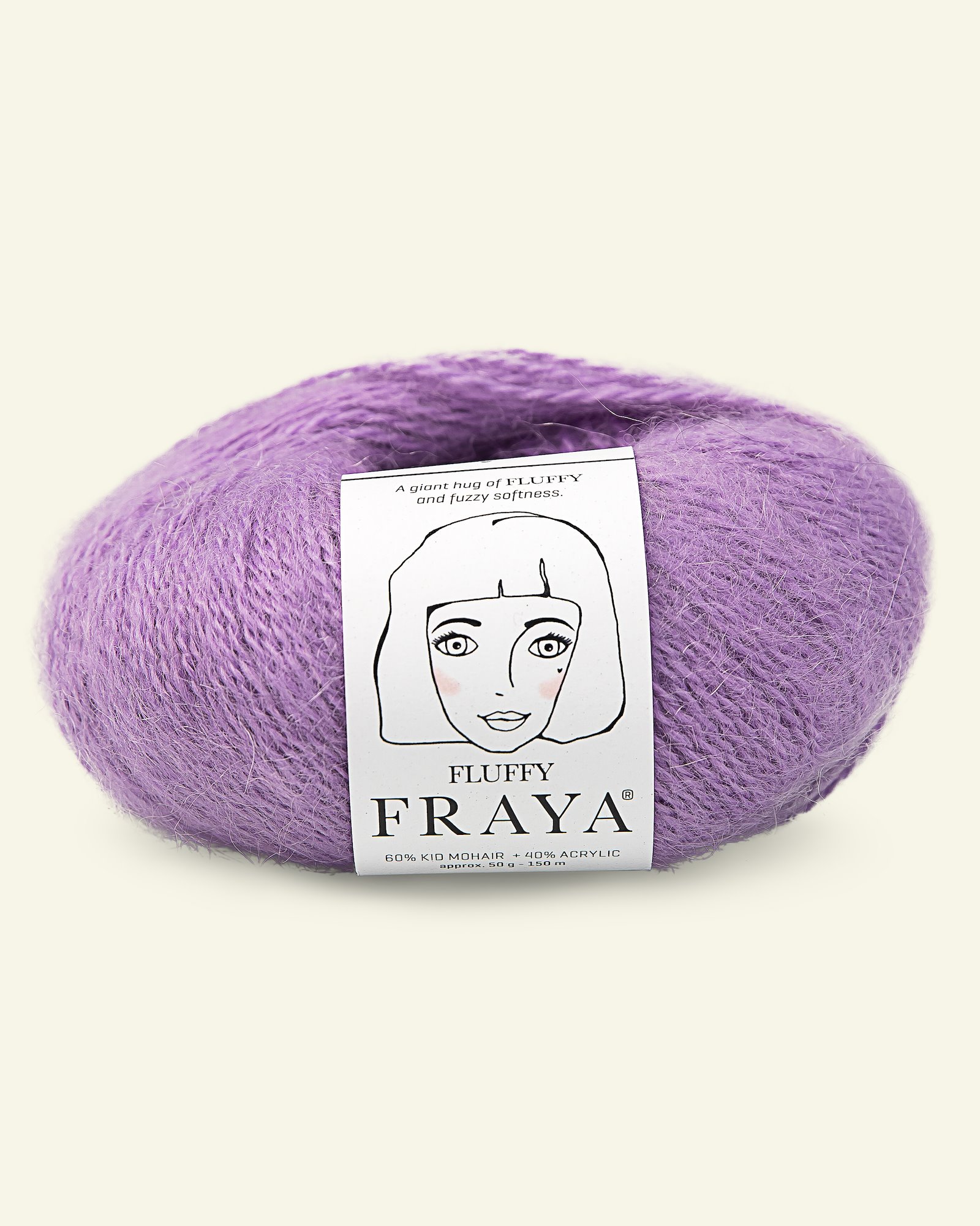 FRAYA yarn Fluffy purple 90066317_pack