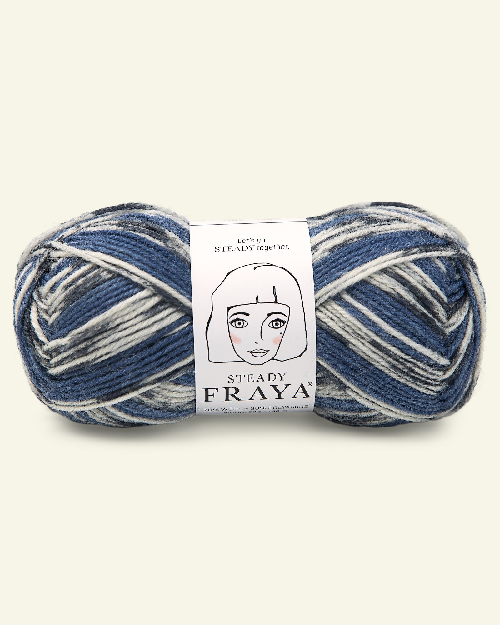 FRAYA yarn Steady blue mix 90053294_pack