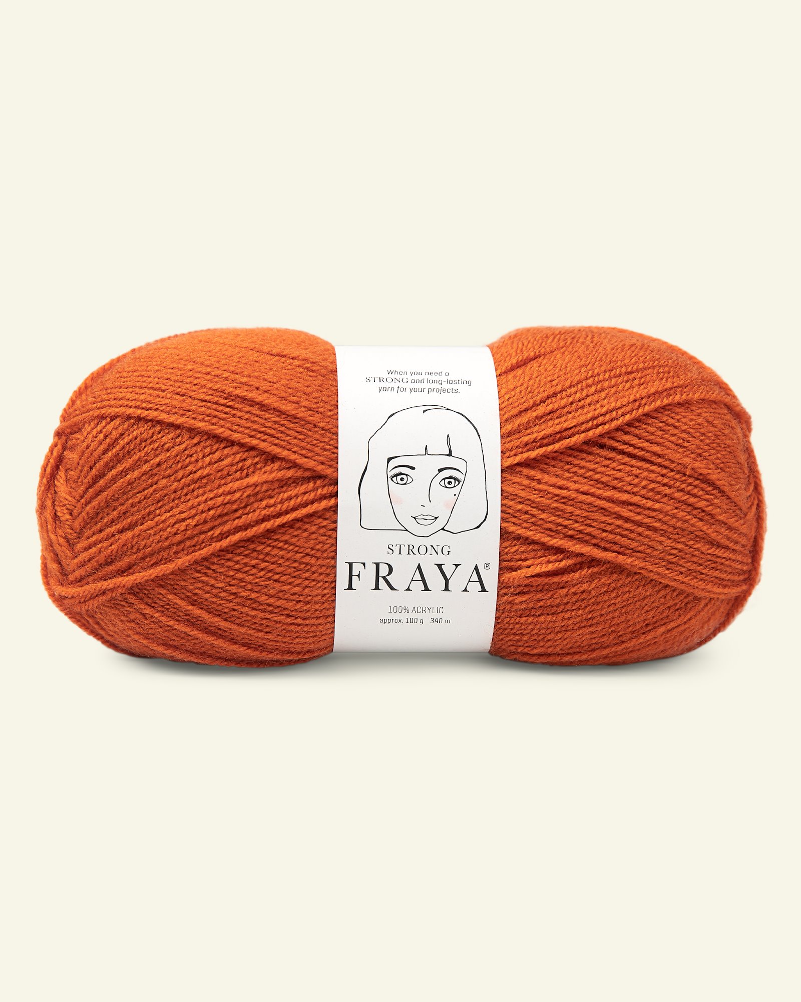 FRAYA yarn Strong burnt orange 90066094_pack