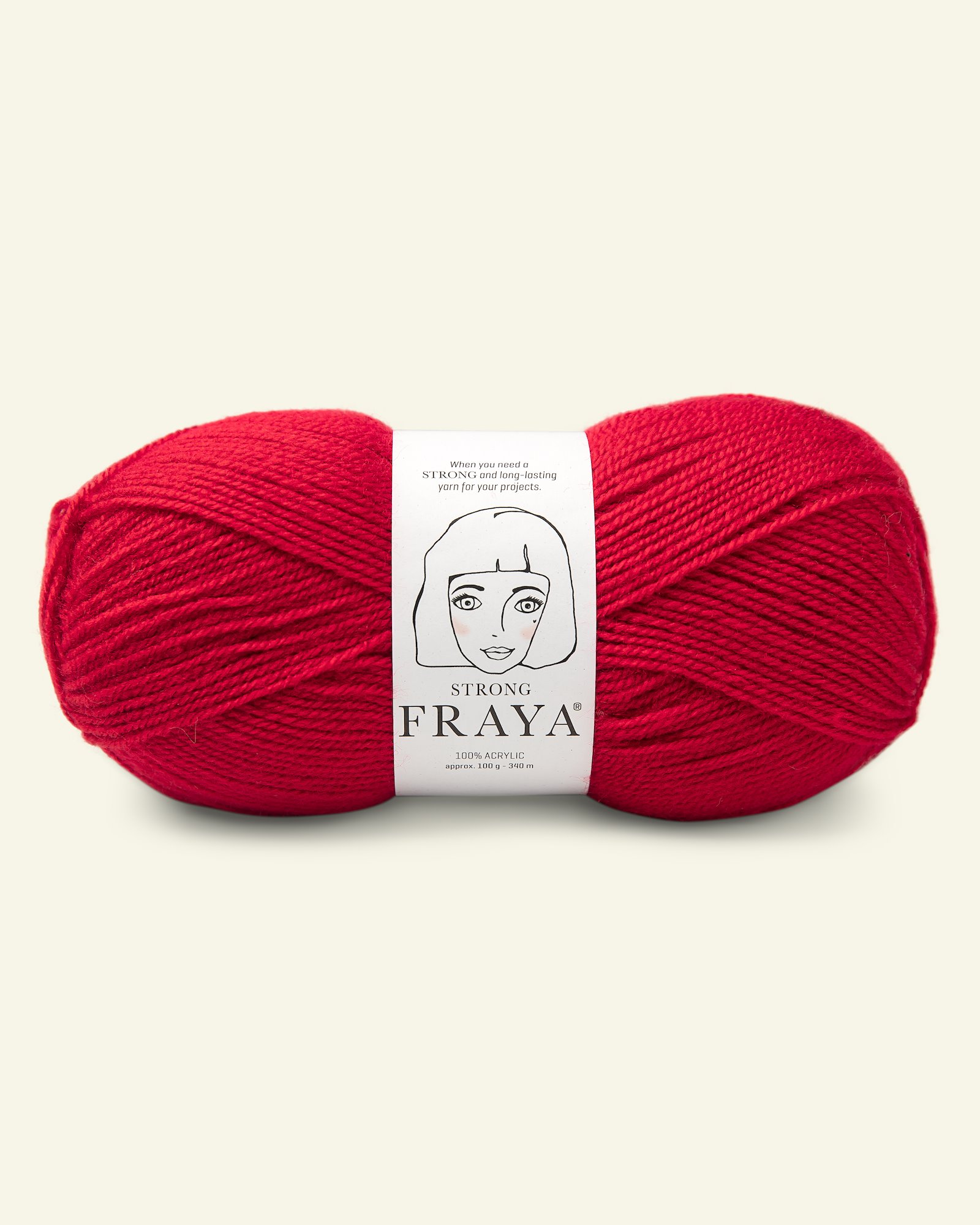 FRAYA yarn Strong red 90066011_pack
