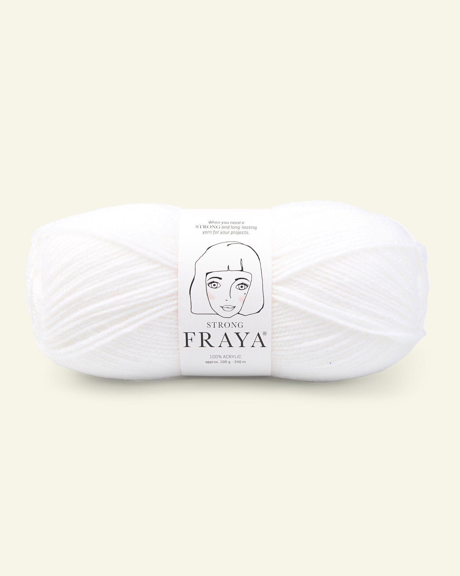 FRAYA yarn Strong white 90066001_pack