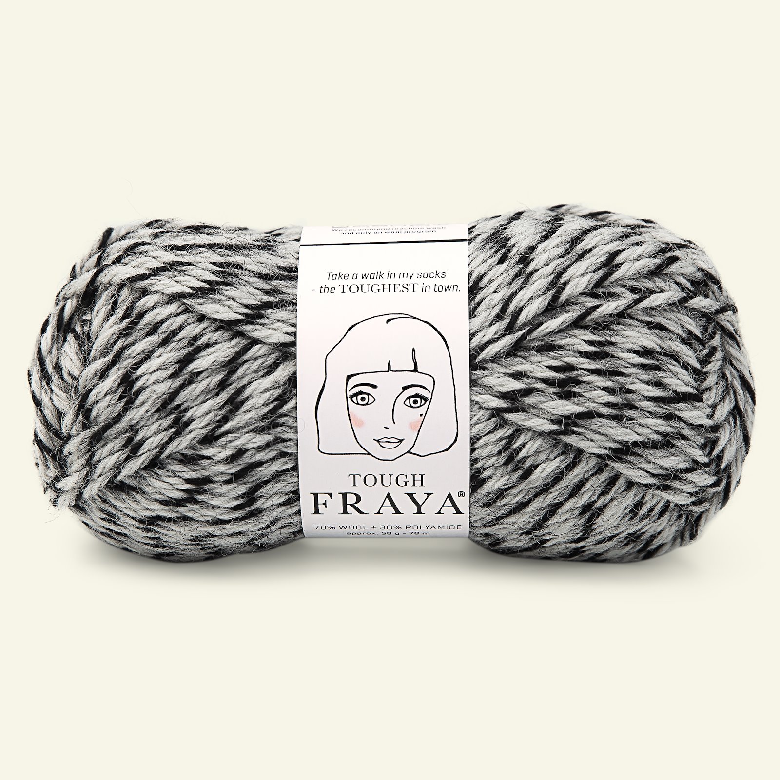 FRAYA yarn Tough dark grey melange 90043042_pack