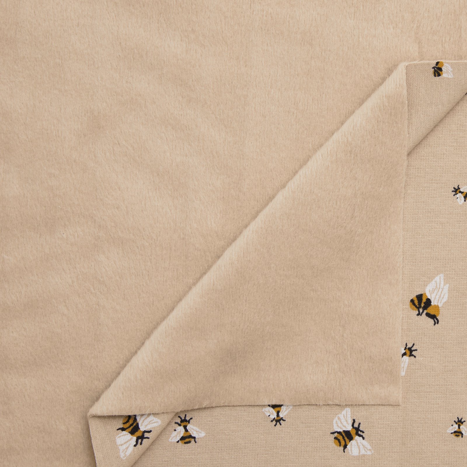 French terry fleece sand with bees 211946_pack_b