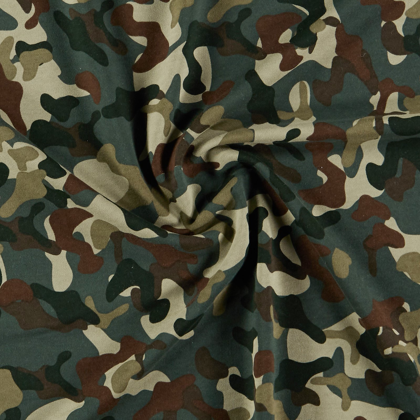 French terry with camouflage print 211950_pack