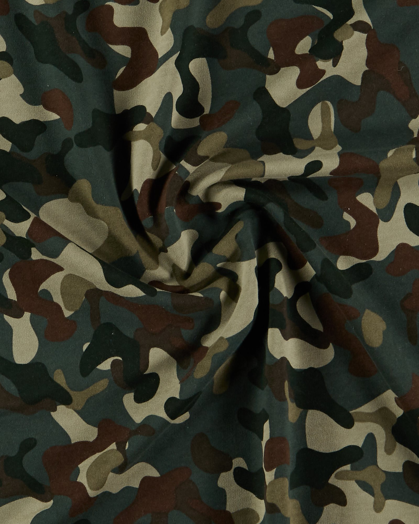 French terry with camouflage print 211950_pack
