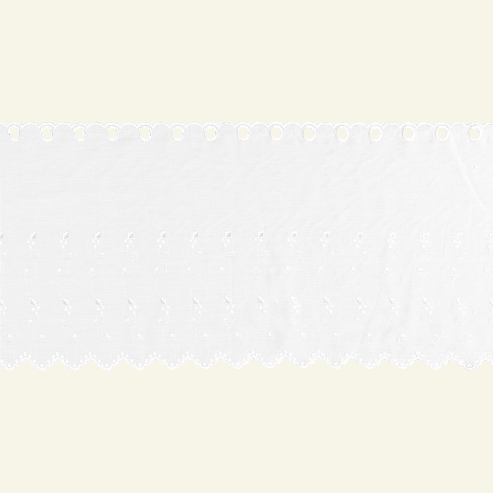 Gardin hvid broderie anglaise  40cm 550085_pack