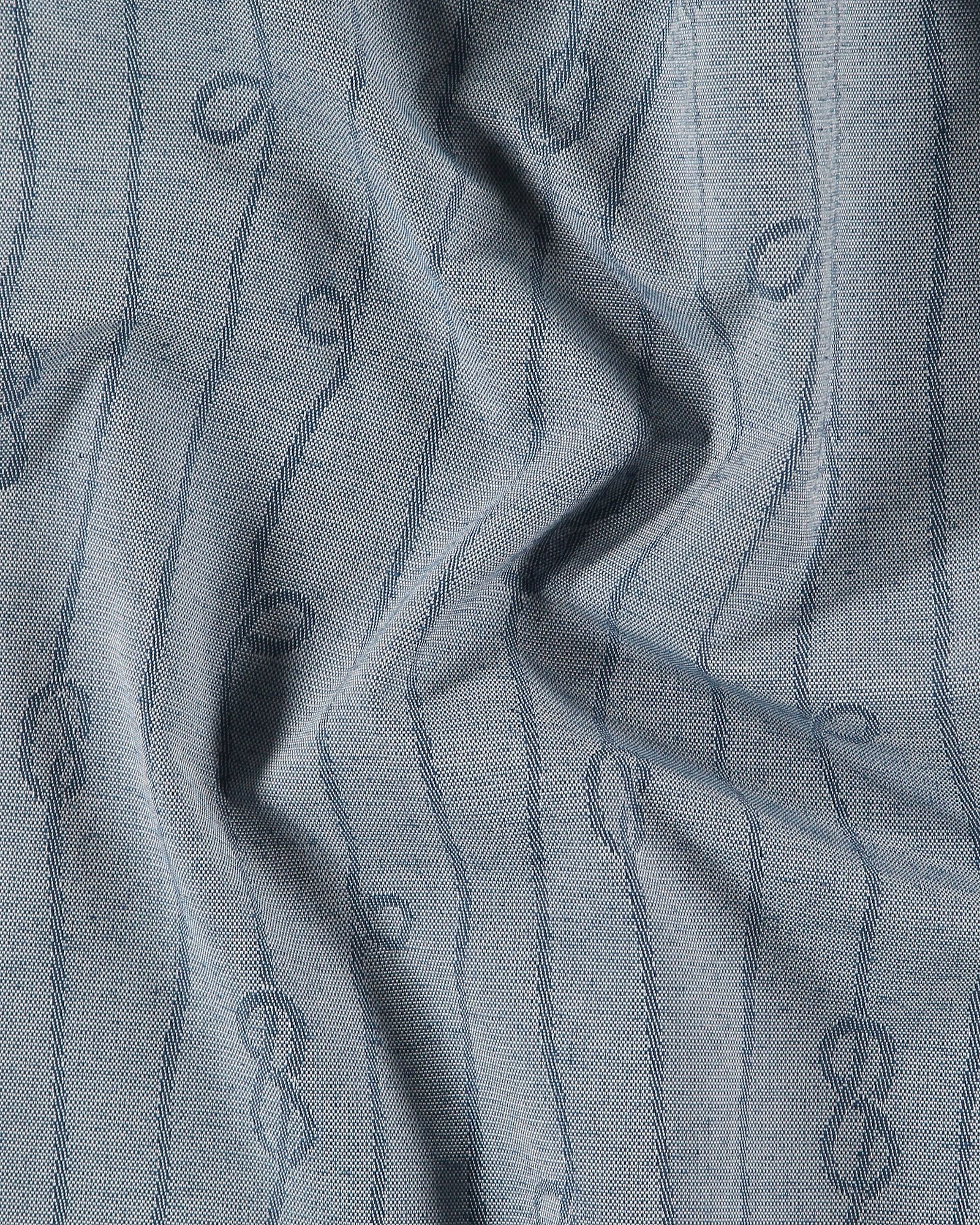 Garnfärgad blåmelerad med rep och knut 824120_pack
