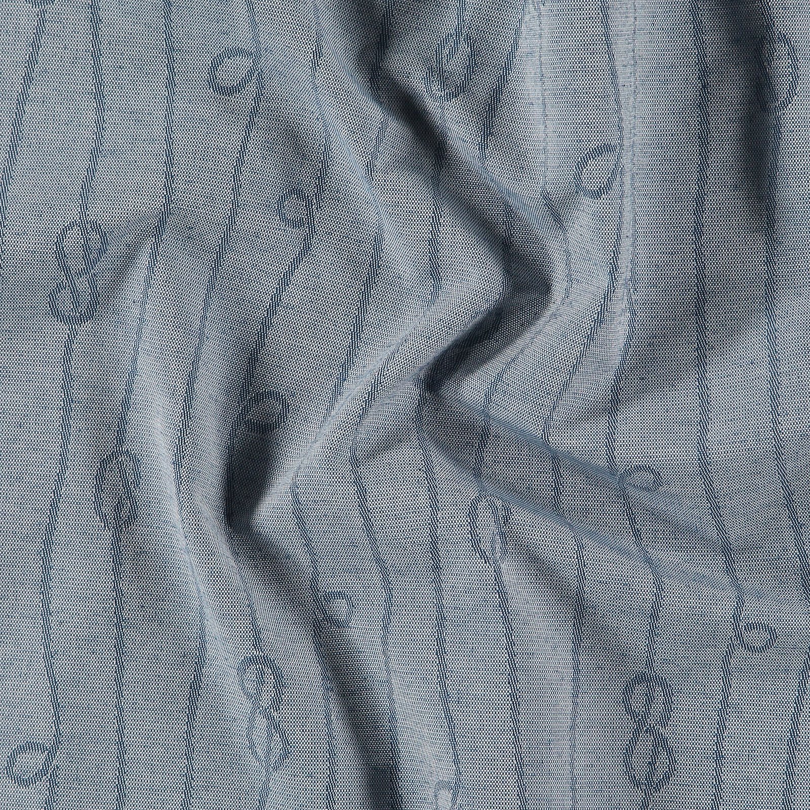 Garnfarvet blå melange med reb og knude 824120_pack