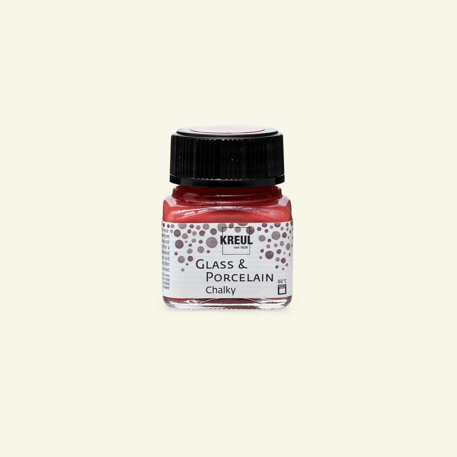 Glass&porcelain paint chalky 20ml red 31268_pack