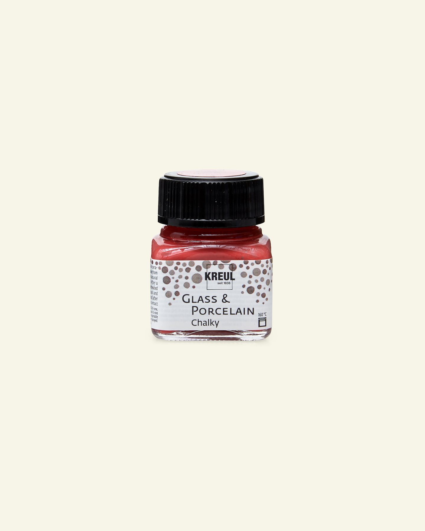 Glass&porcelain paint chalky 20ml red 31268_pack