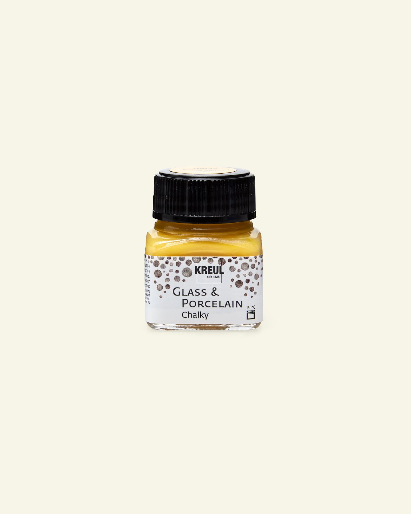 Glass&porcelain paint chalky 20ml yellow 31266_pack