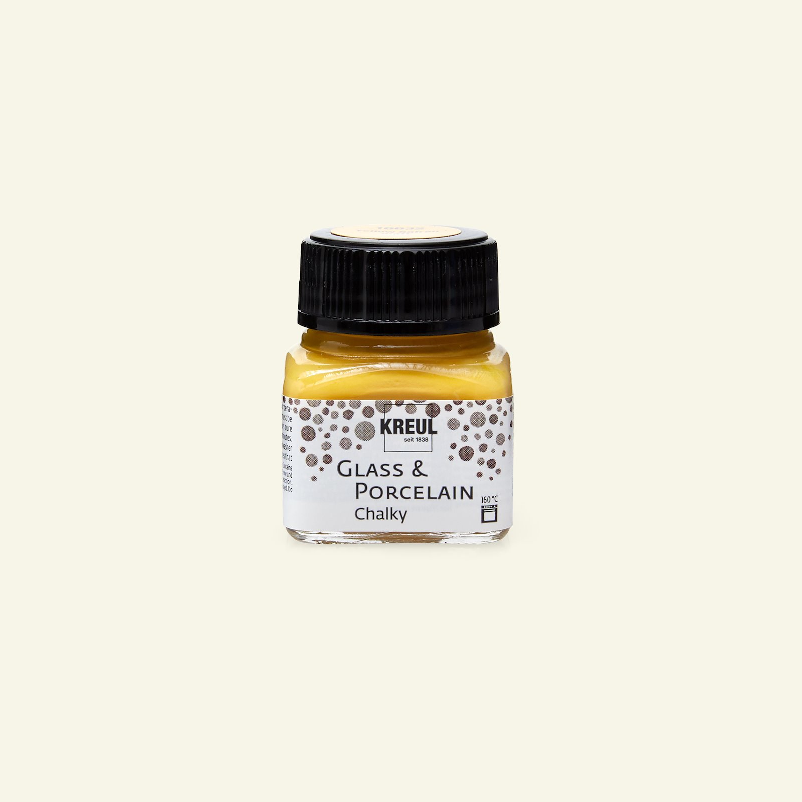 Glass&porcelain paint chalky 20ml yellow 31266_pack