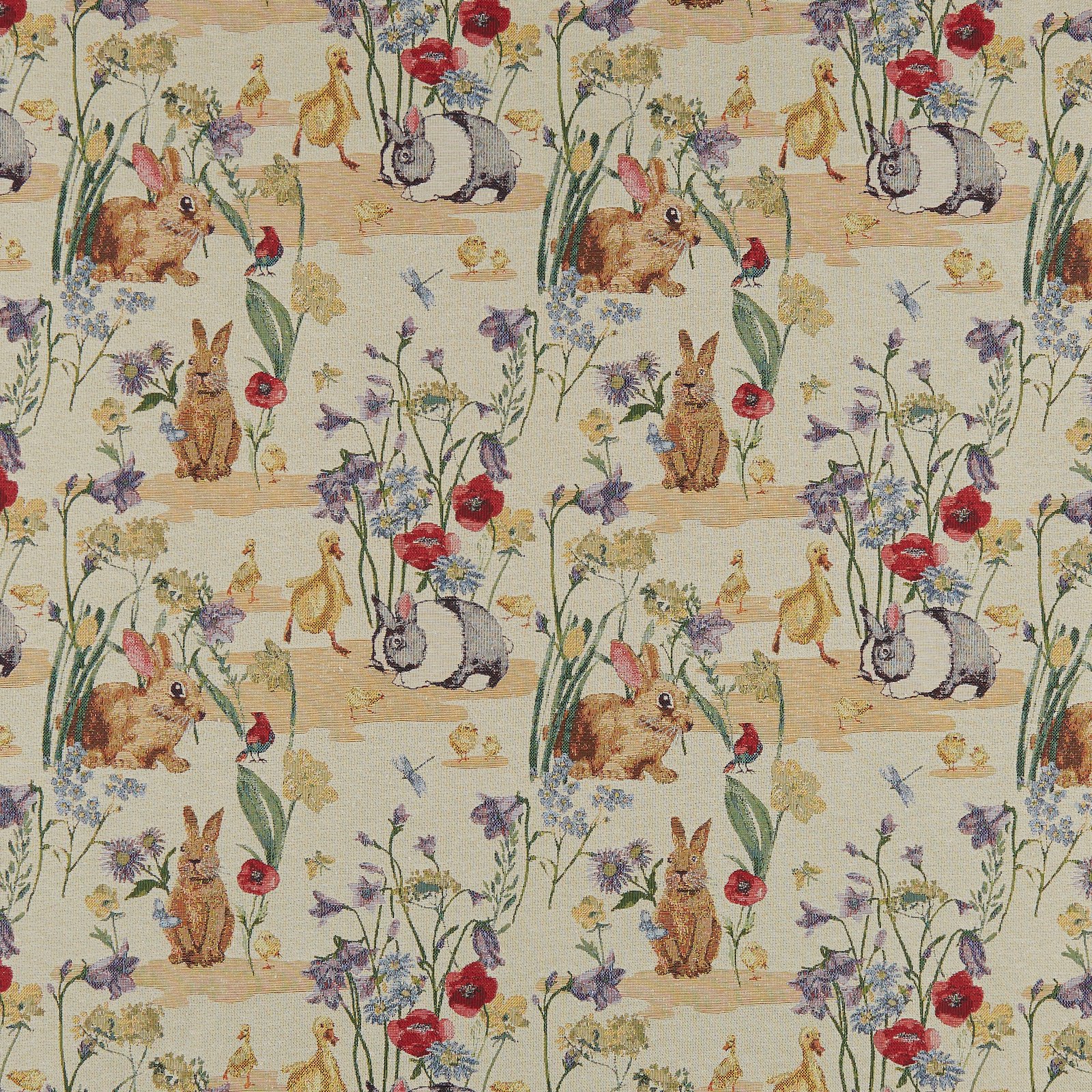 Gobelin yellow with rabbits and ducks 826664_pack_sp