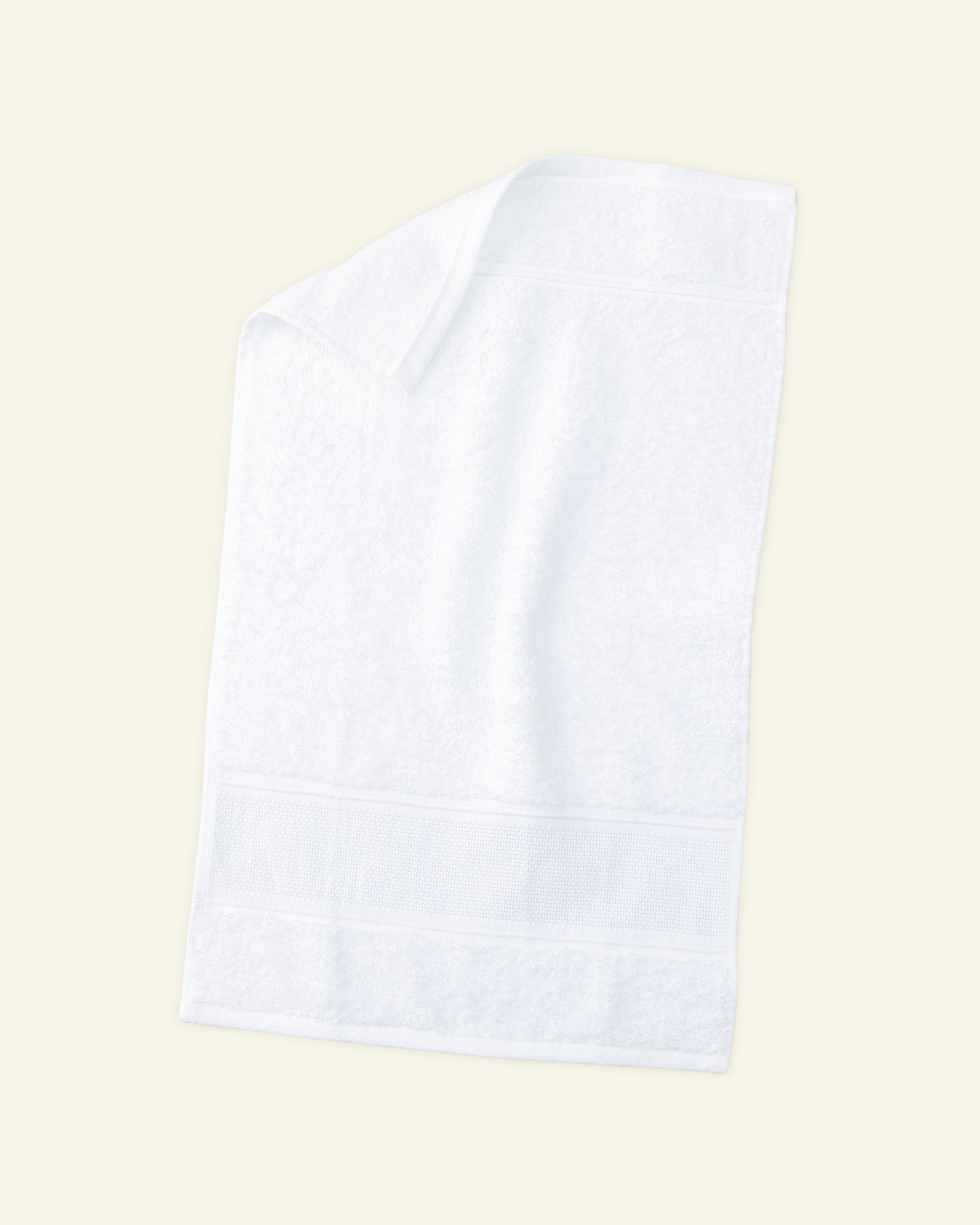Håndklæde frotté m. aida 30x50cm hvid 98301_pack