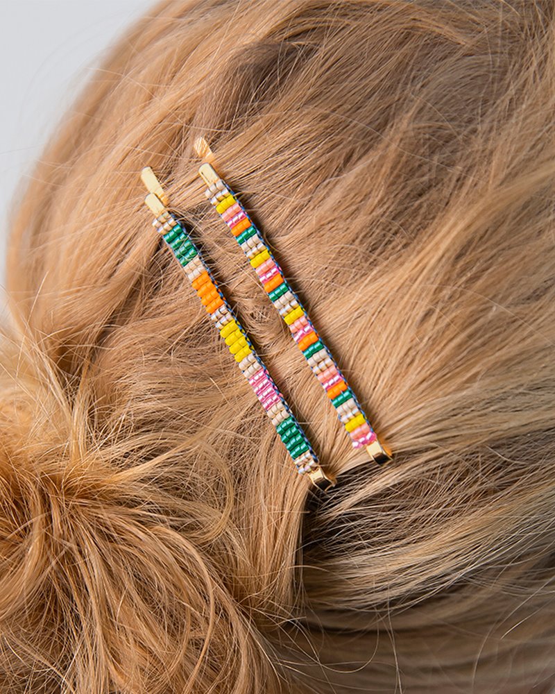 Haarspange und Ohrring DIY6019_ladderstitch_earring and hairclip_miyukibeads.jpg