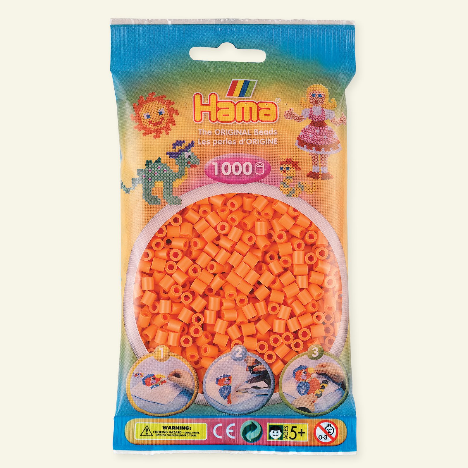 HAMA midi fuse beads 1000pcs apricot 28354_pack