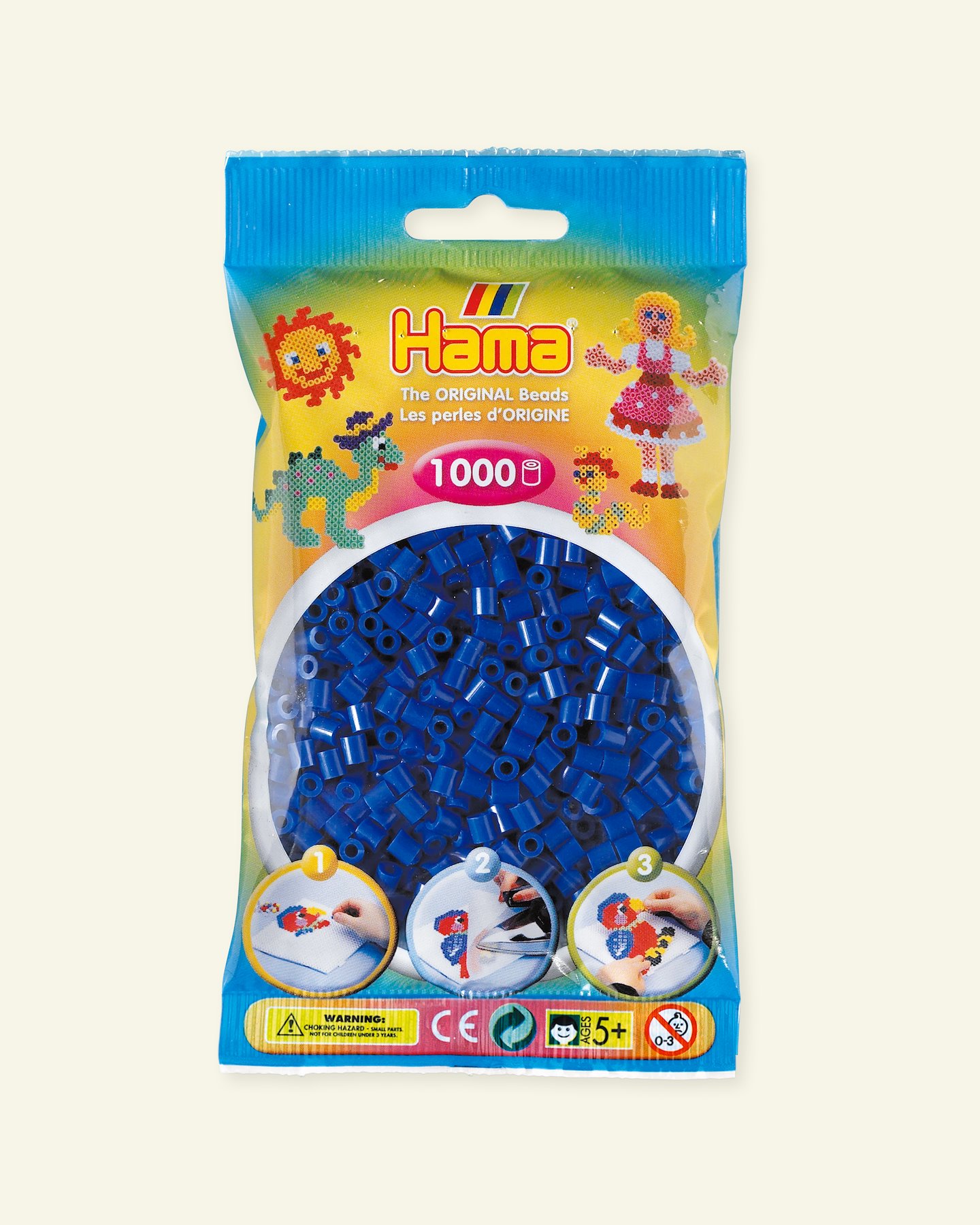 HAMA midi fuse beads 1000pcs blue 28308_pack