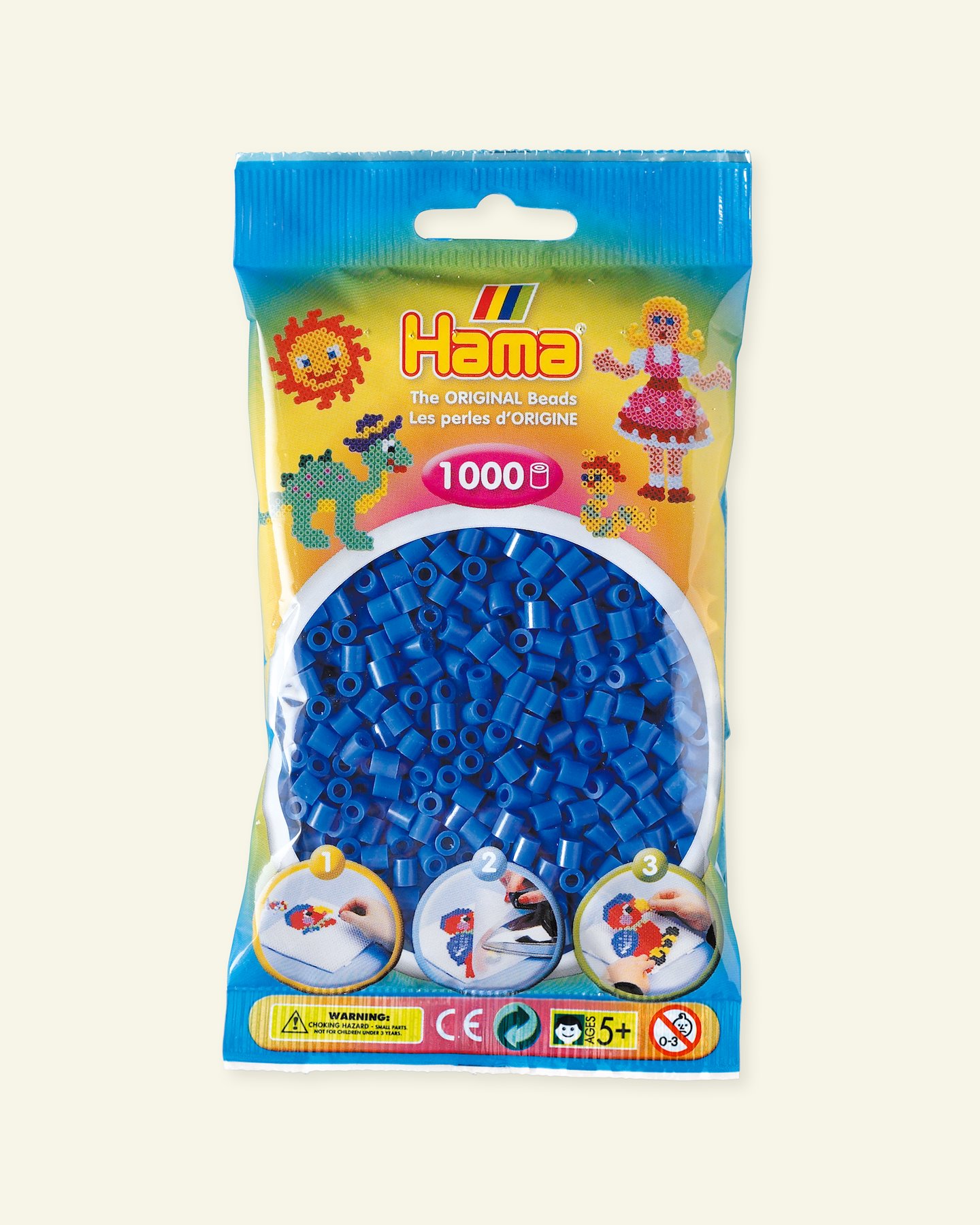 HAMA midi fuse beads 1000pcs light blue 28309_pack