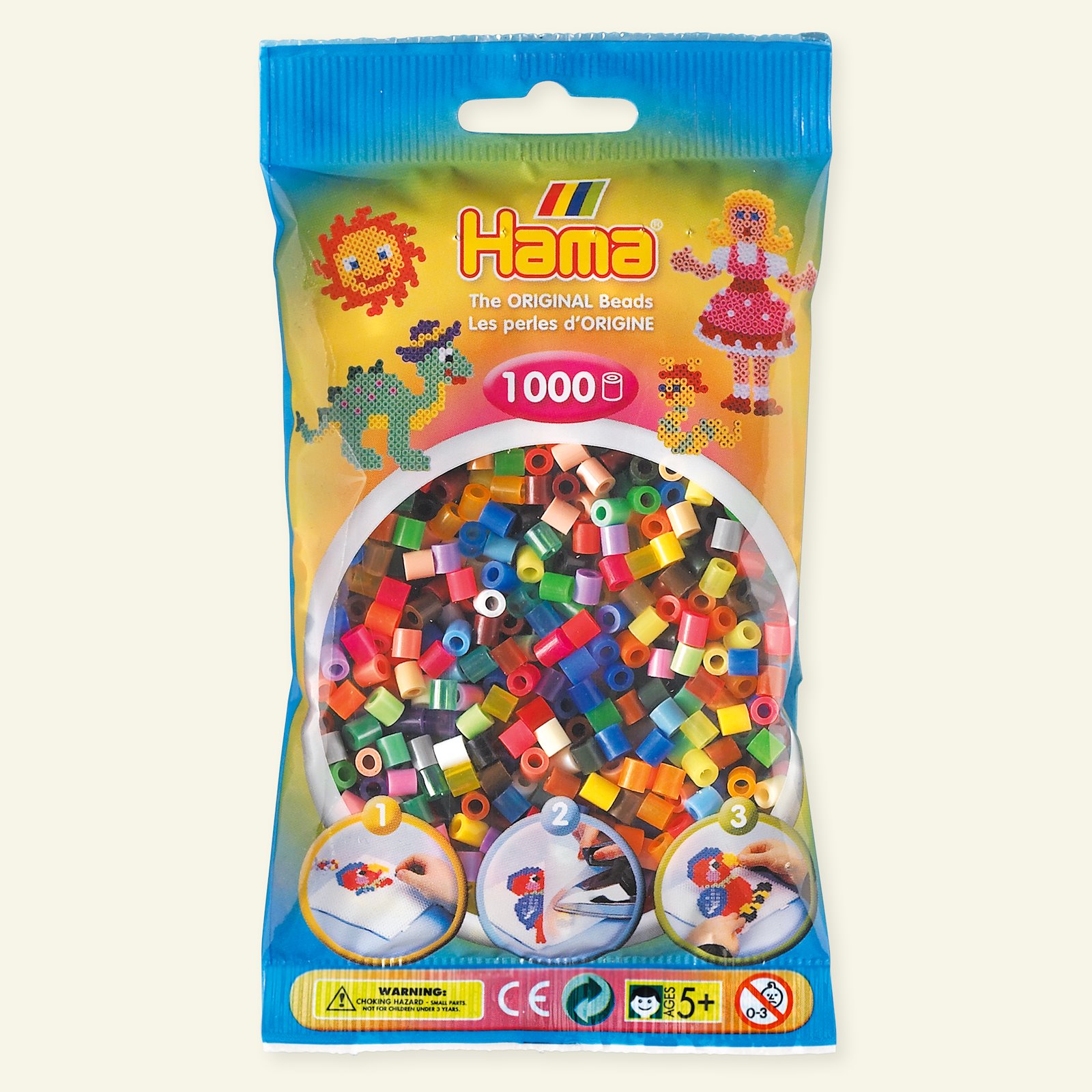 HAMA midi fuse beads 1000pcs mix 67 28375_pack