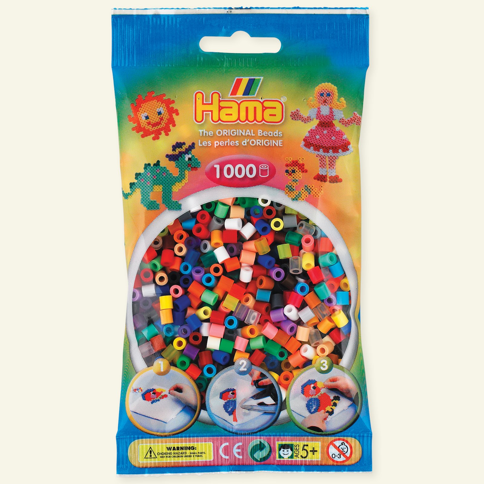 HAMA midi fuse beads 1000pcs mix 68 28376_pack
