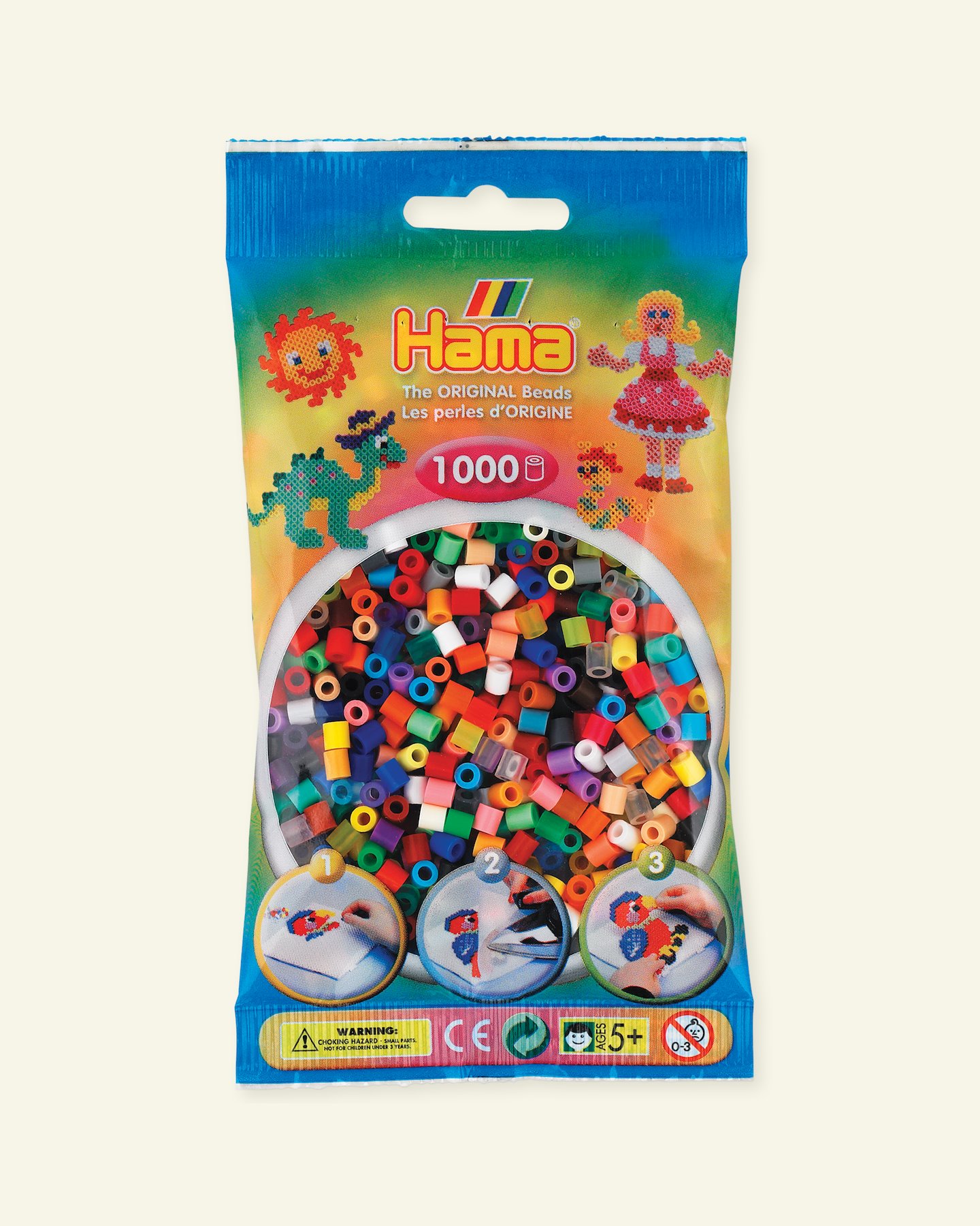 HAMA midi fuse beads 1000pcs mix 68 28376_pack