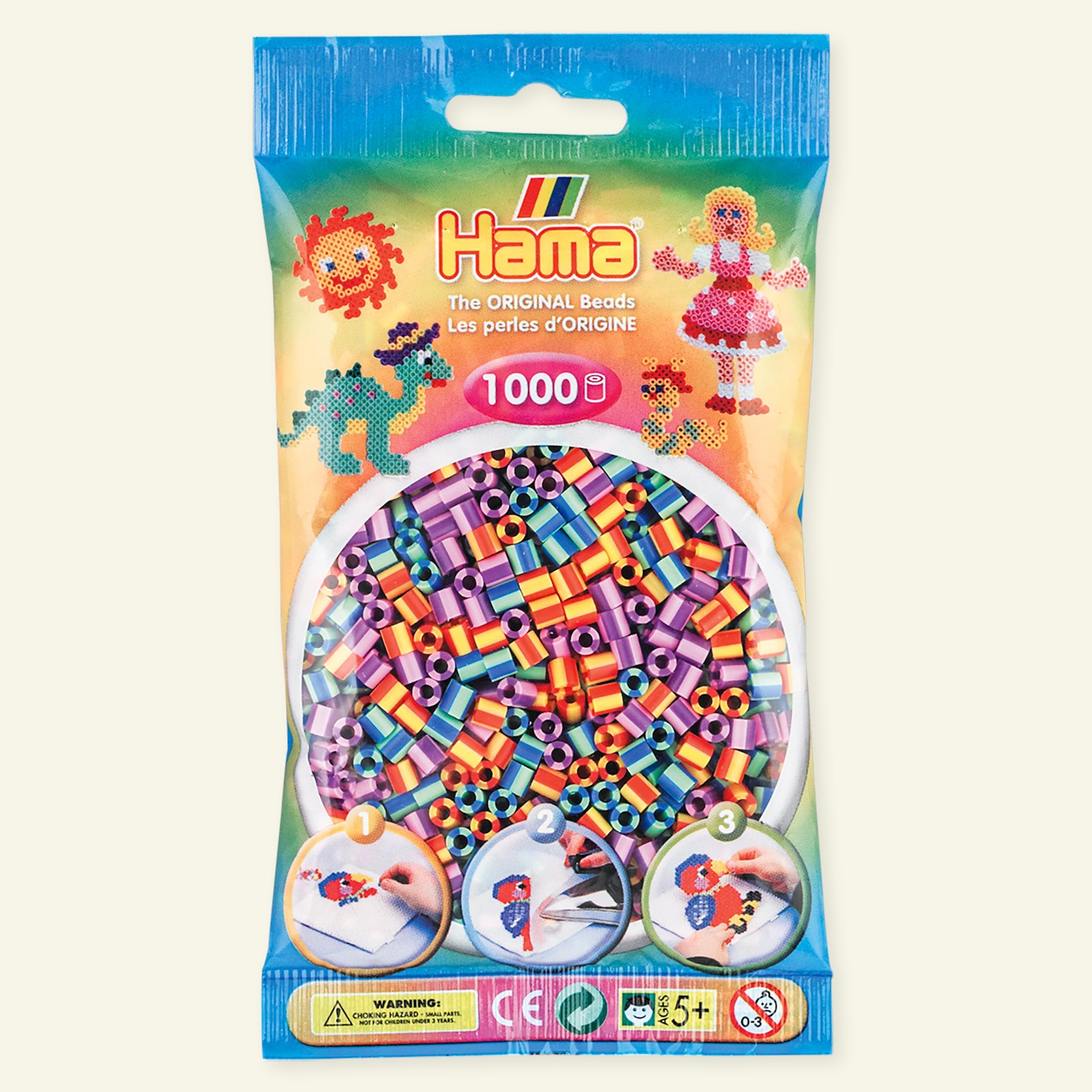 HAMA midi fuse beads 1000pcs strip mix 2 28379_pack