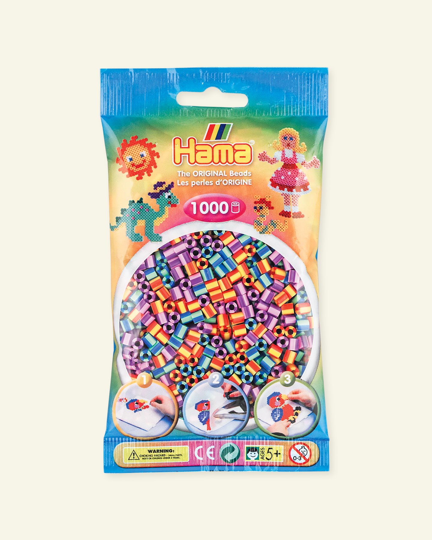 HAMA midi fuse beads 1000pcs strip mix 2 28379_pack