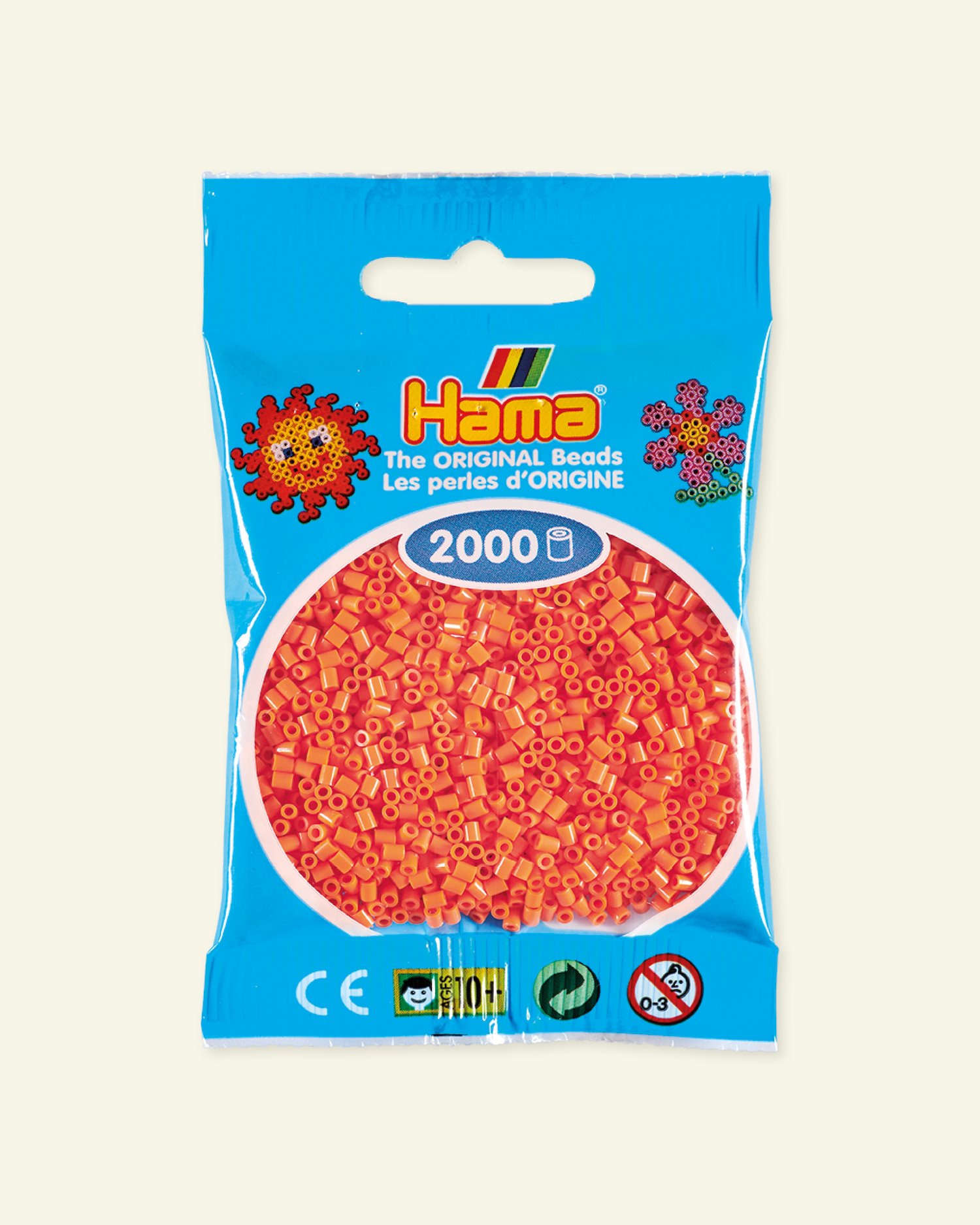 HAMA mini fuse beads 2000pcs apricot 28452_pack